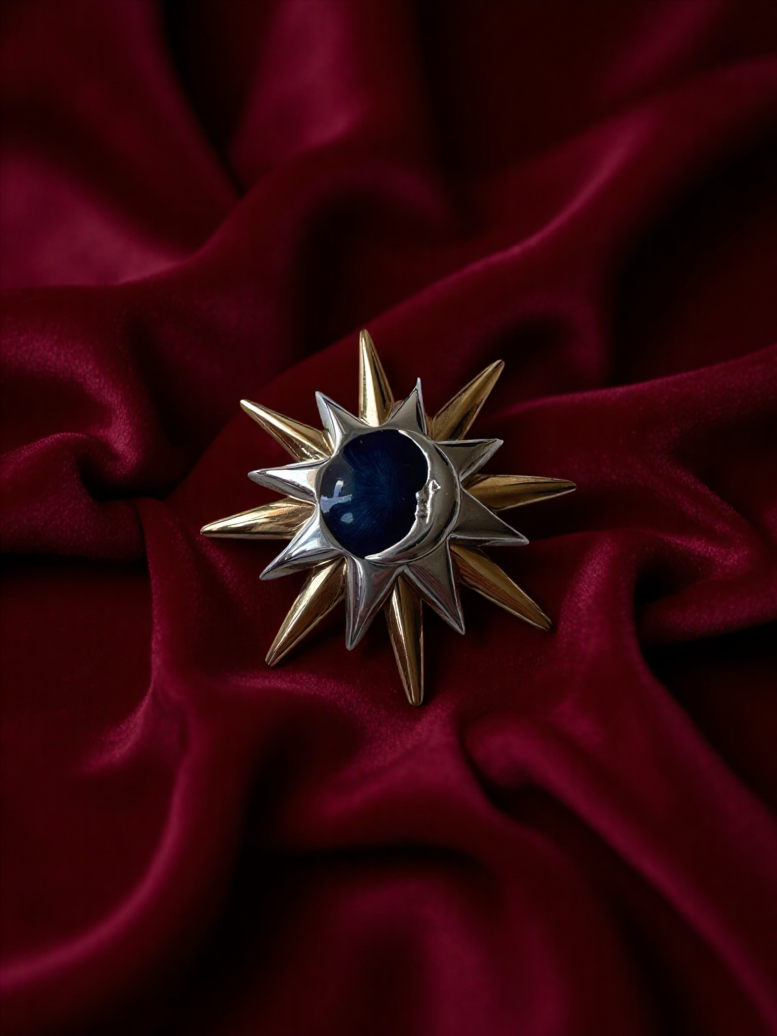 Liz Claiborne Sun and Moon Brooch