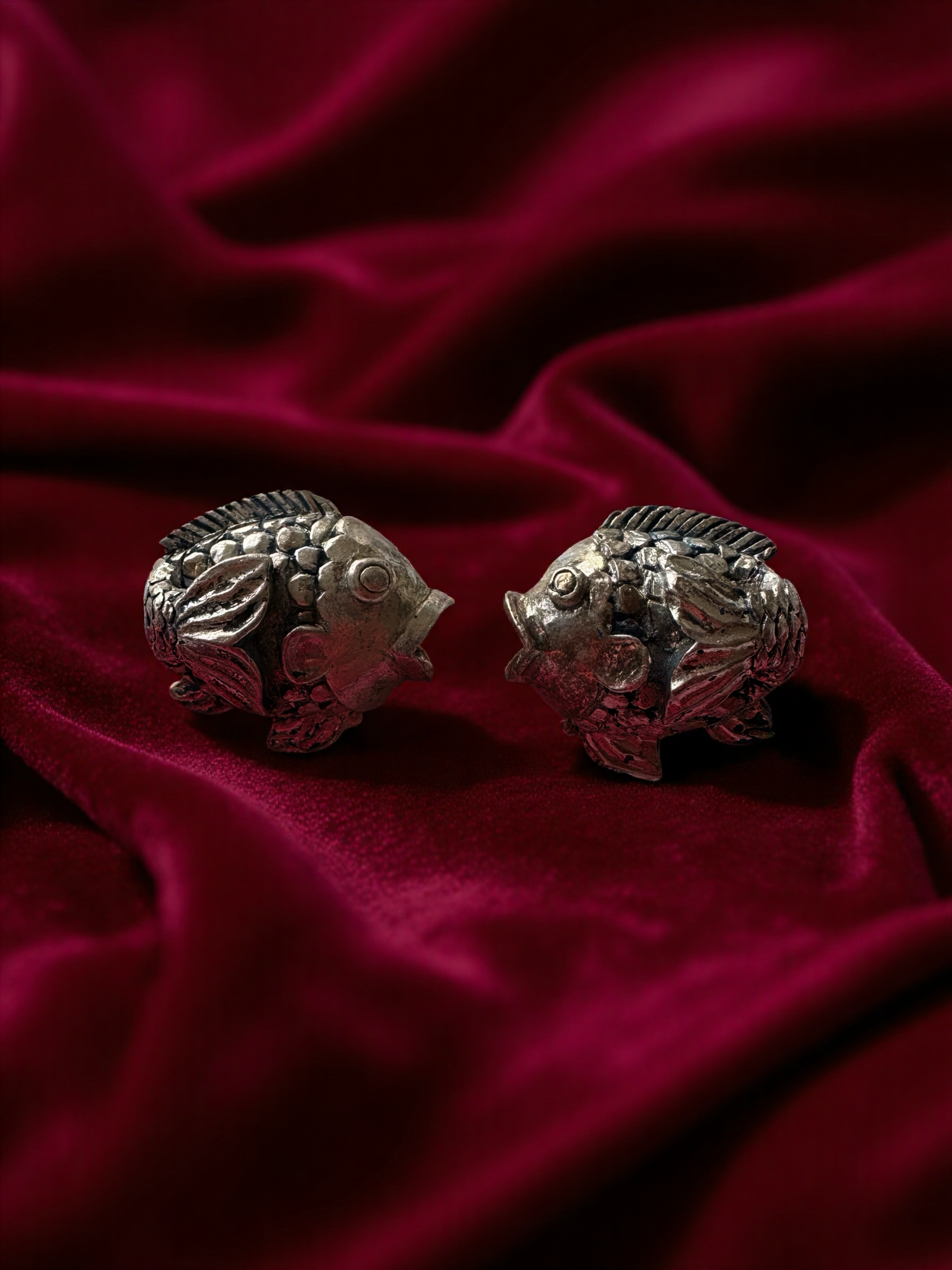 Vintage Franck Herval Fish Clip-on Earrings