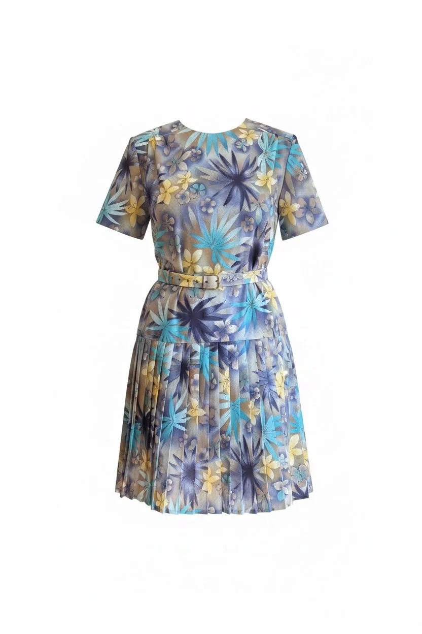 Flower Blue Dress