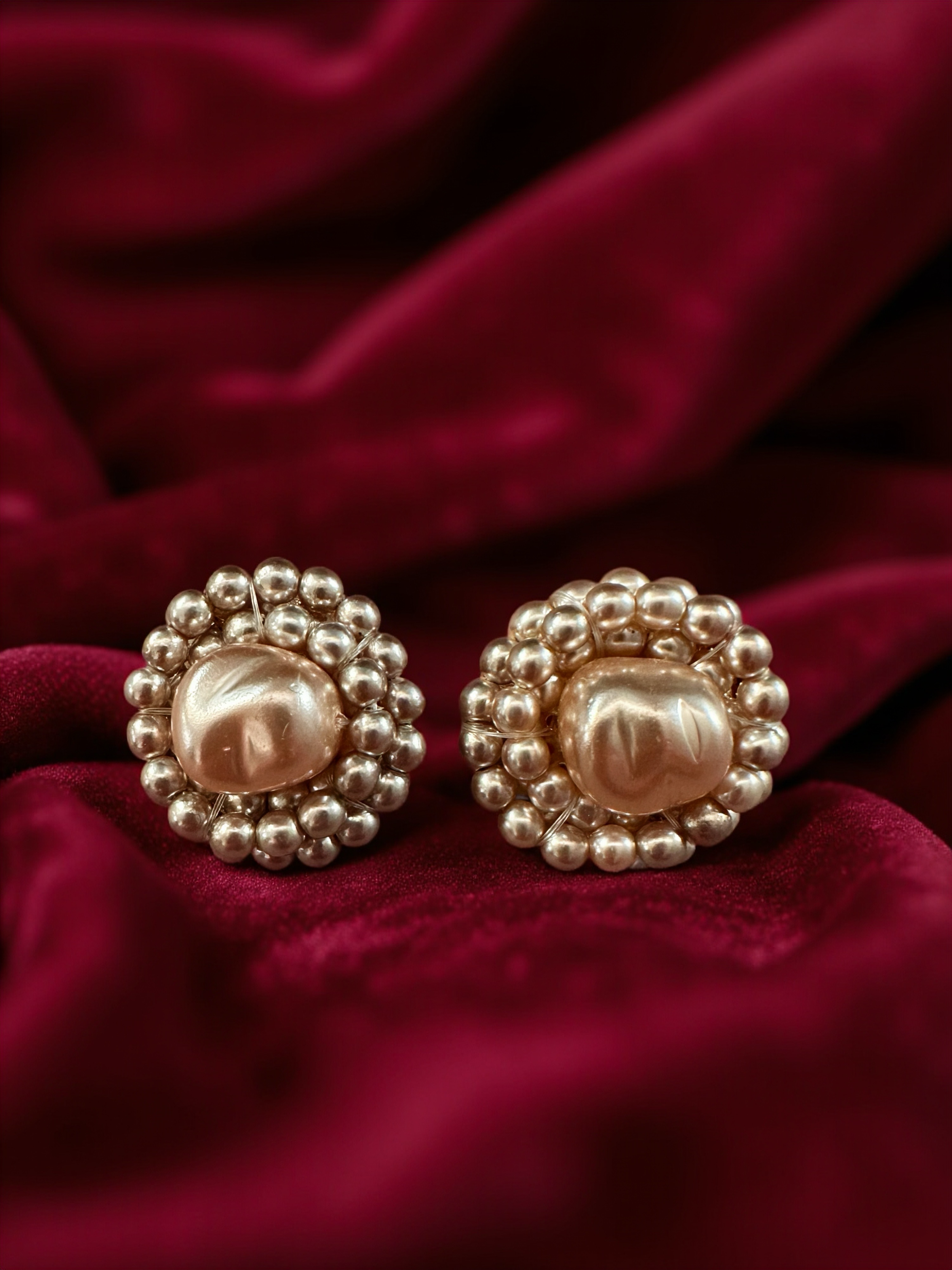 Elegant Italian-Style Vintage Clip-On Earrings