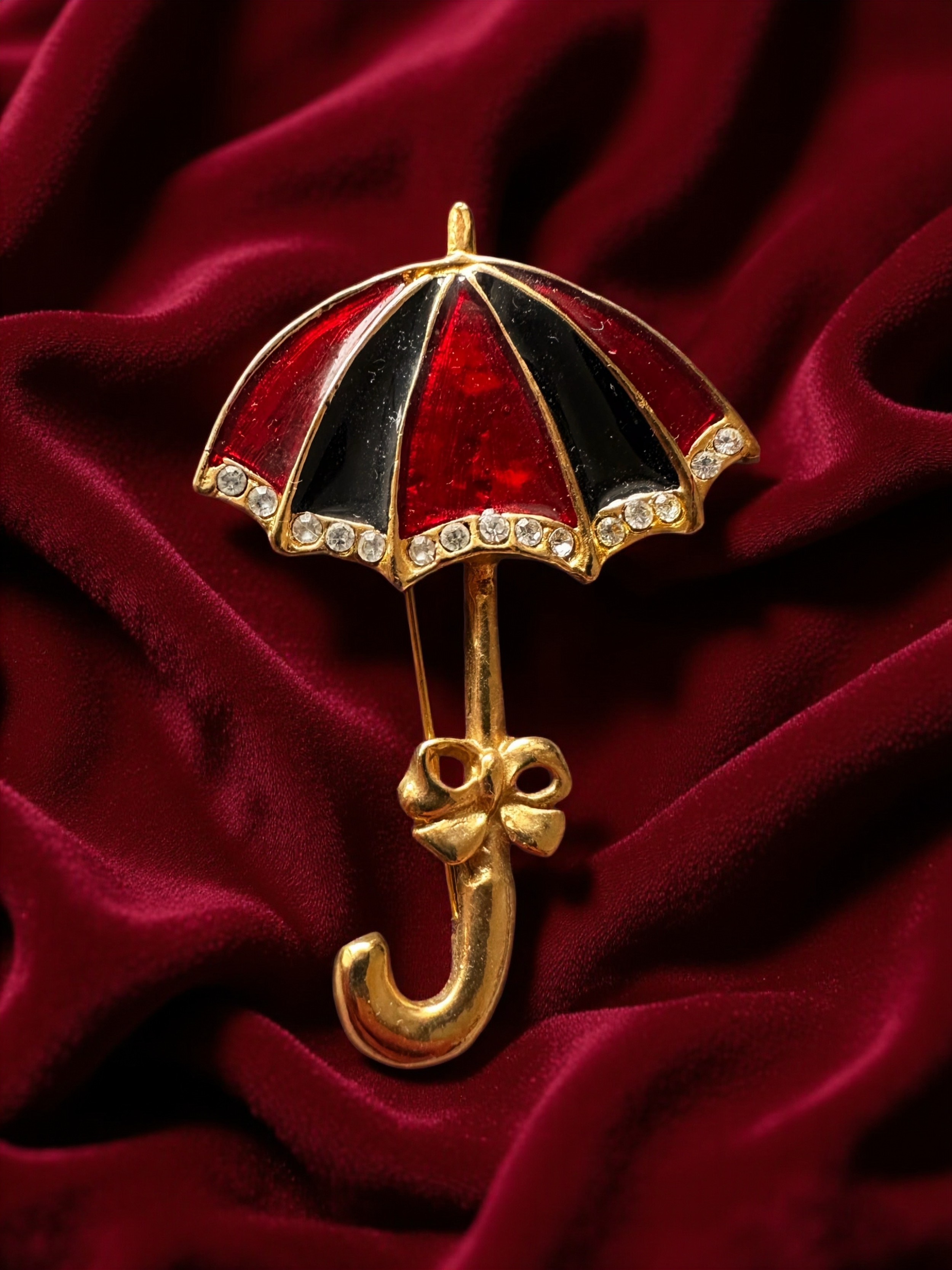 Vintage Umbrella Brooch