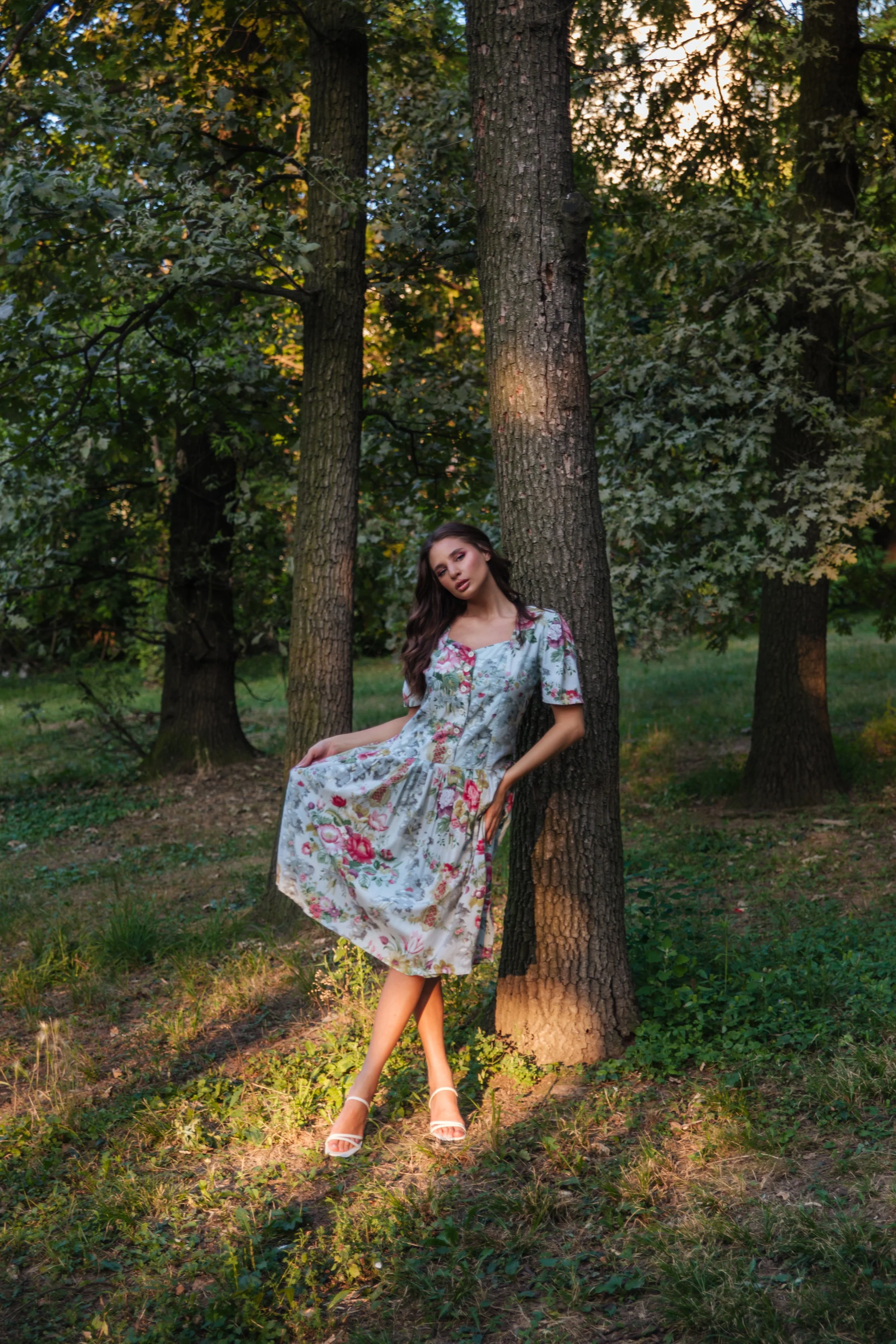 1990s Floral Treasure Dress