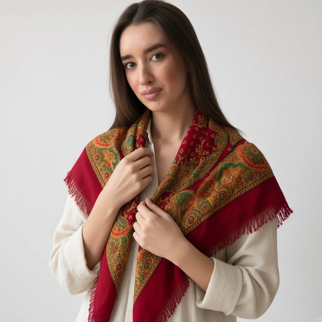 Russian Folk Style Shawl