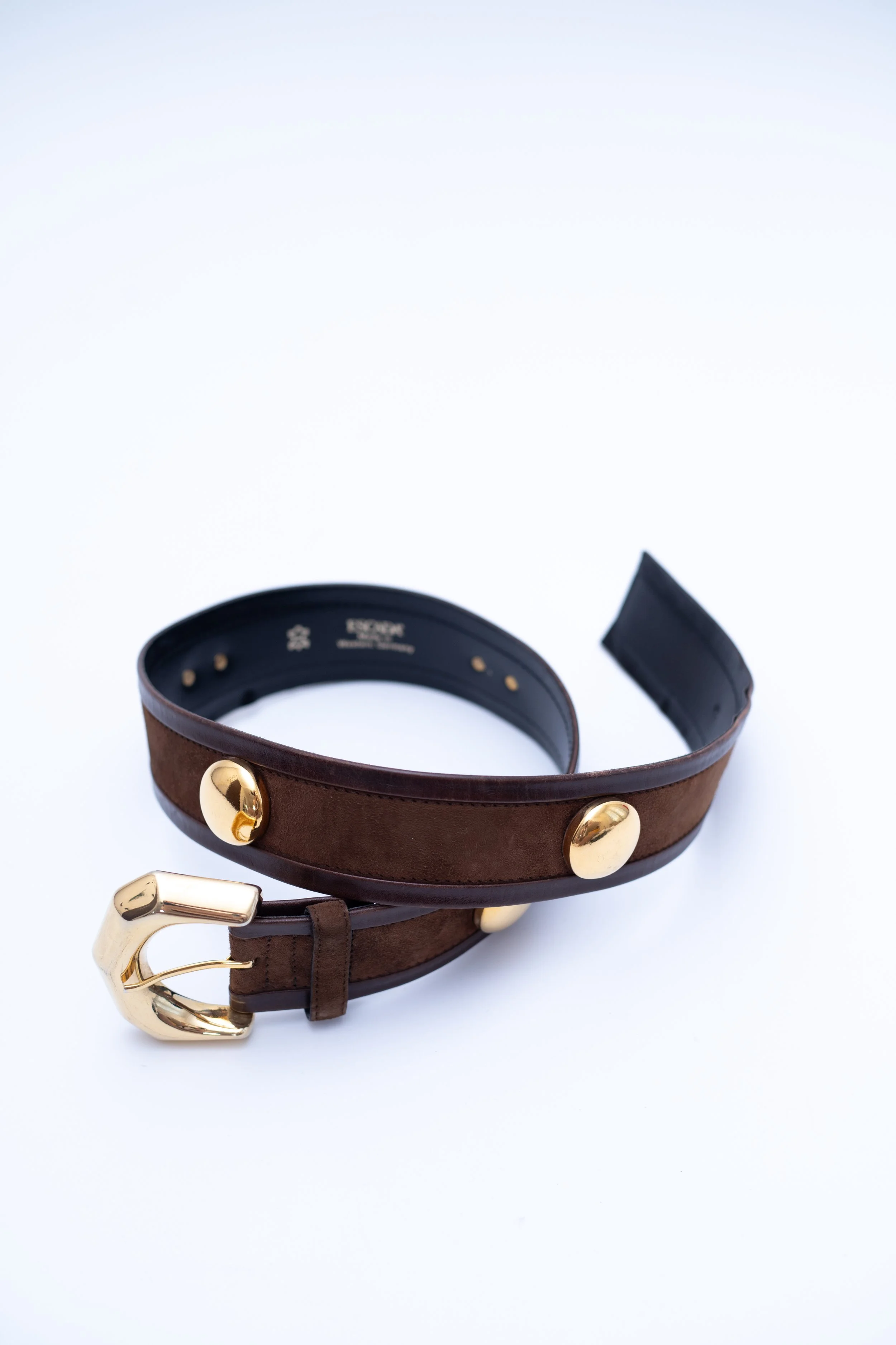 ESCADA Oversized Stud Leather Belt