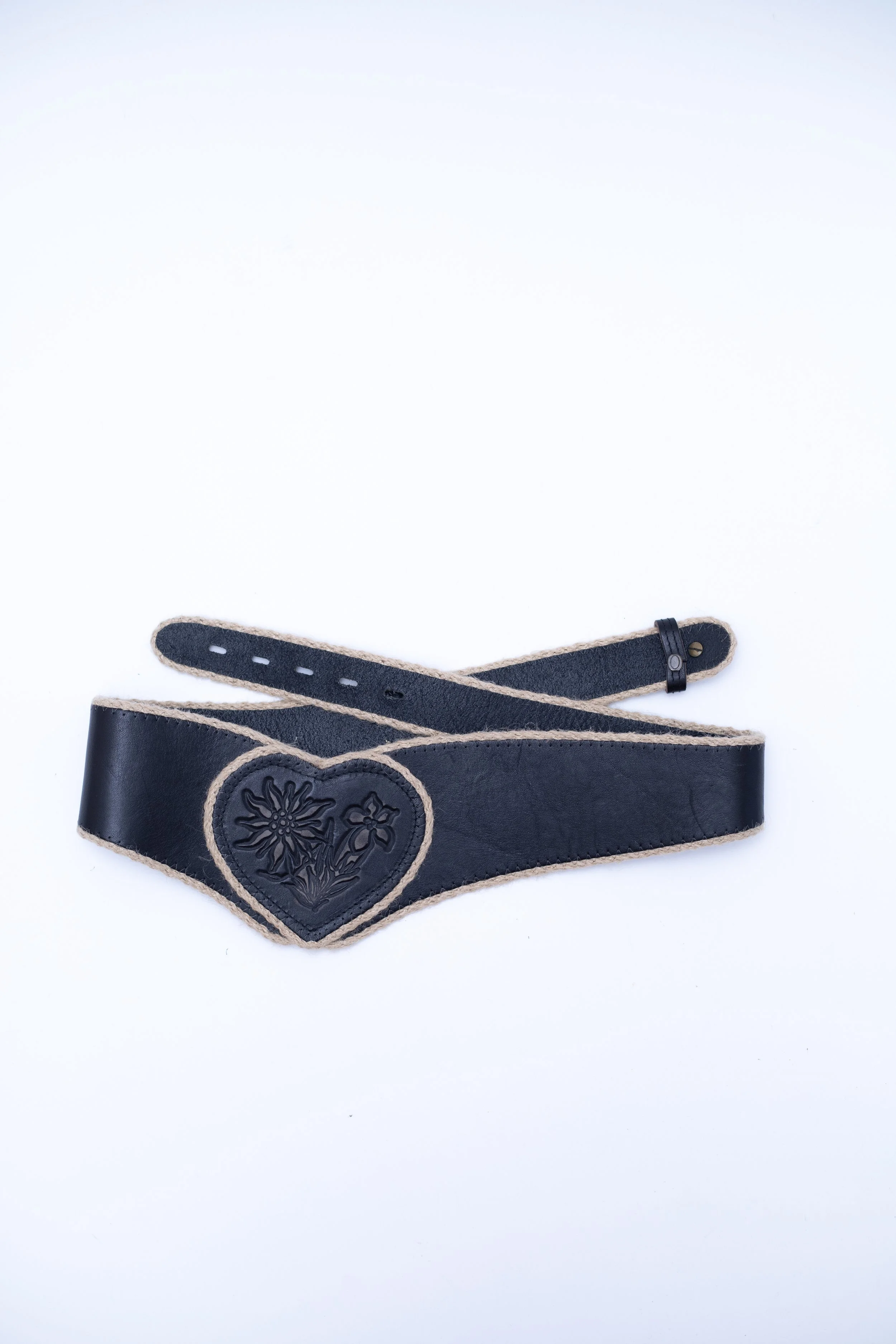 Vintage Tyrolean Genuine Leather Belt