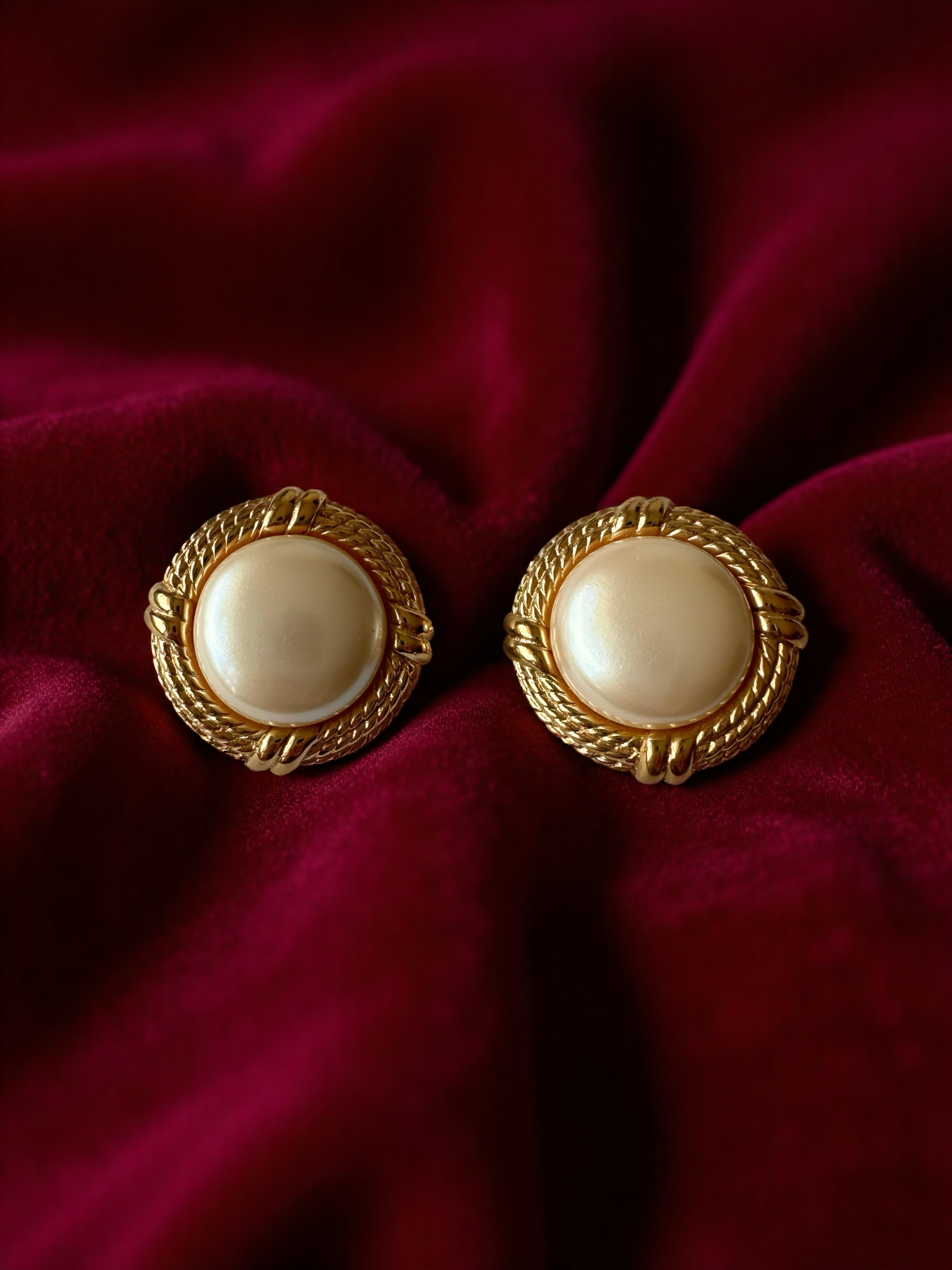 Vintage Givenchy Paris-New York Clip-On Earrings