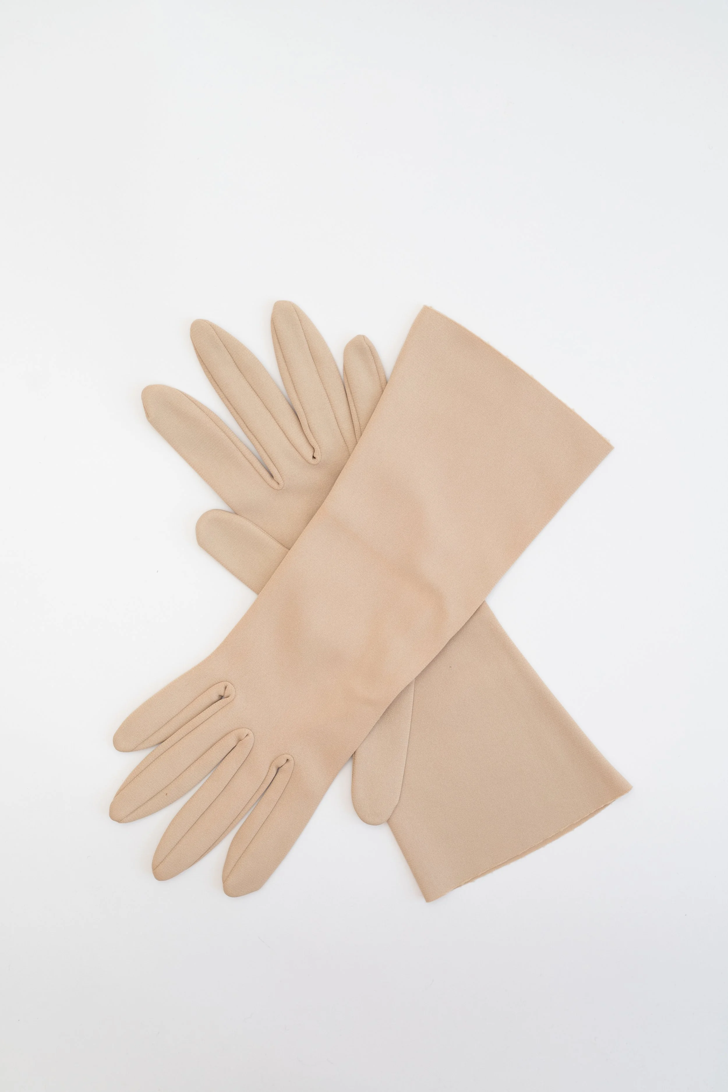 Timeless Mid-Century Beige Ladies Gloves