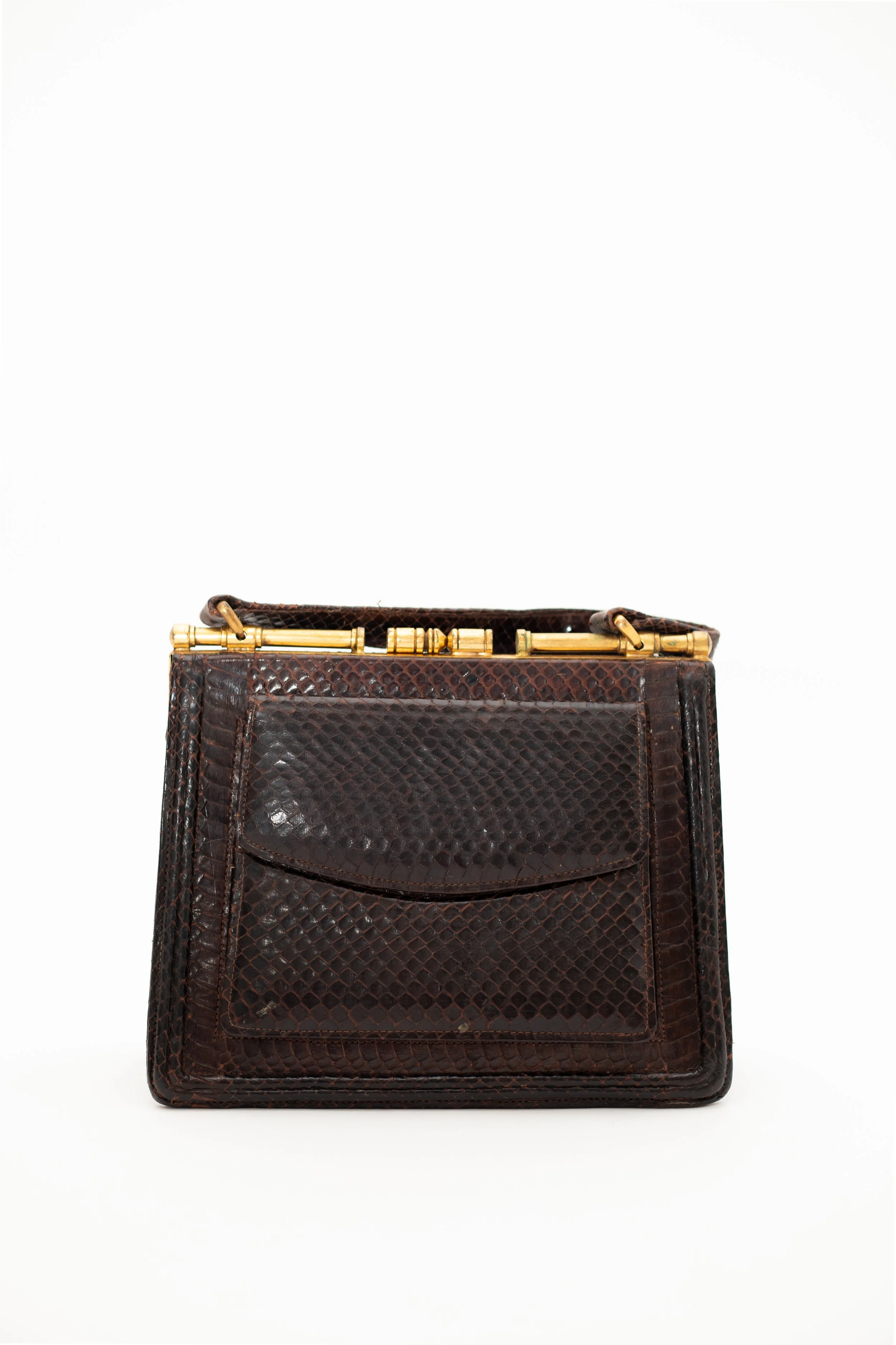 Snake Skin  Vintage Handbag