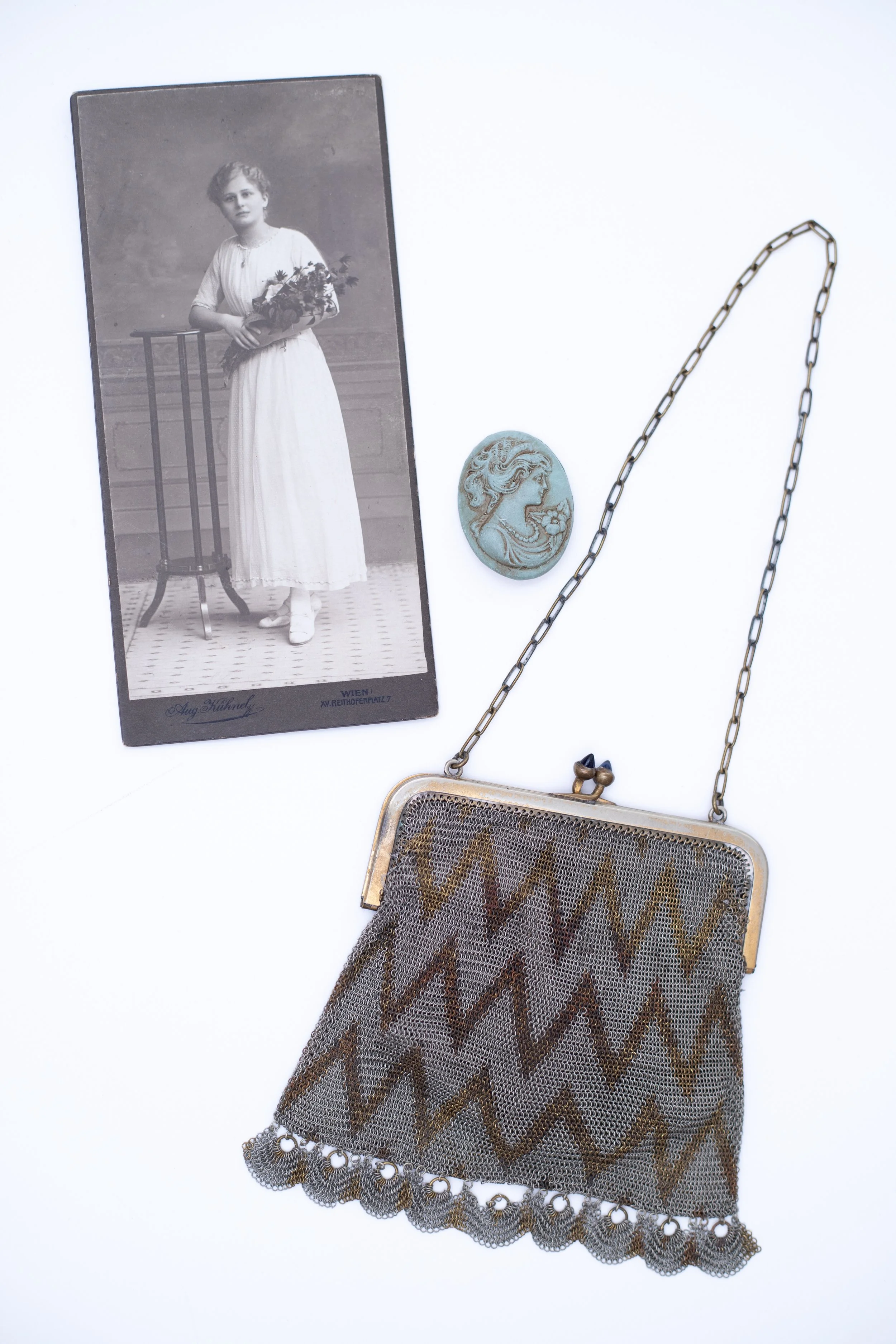 Vintage Mesh Evening Purse