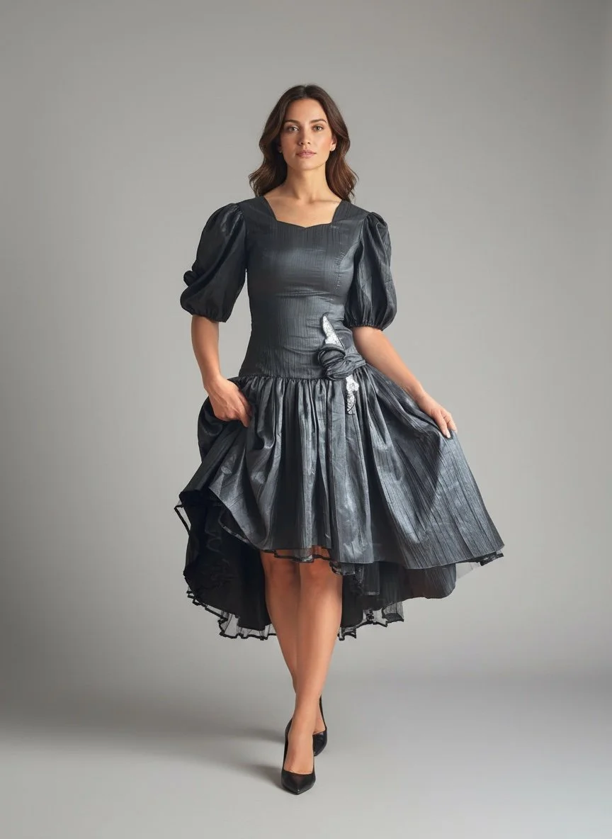 1980s Prom Cocktail Dress