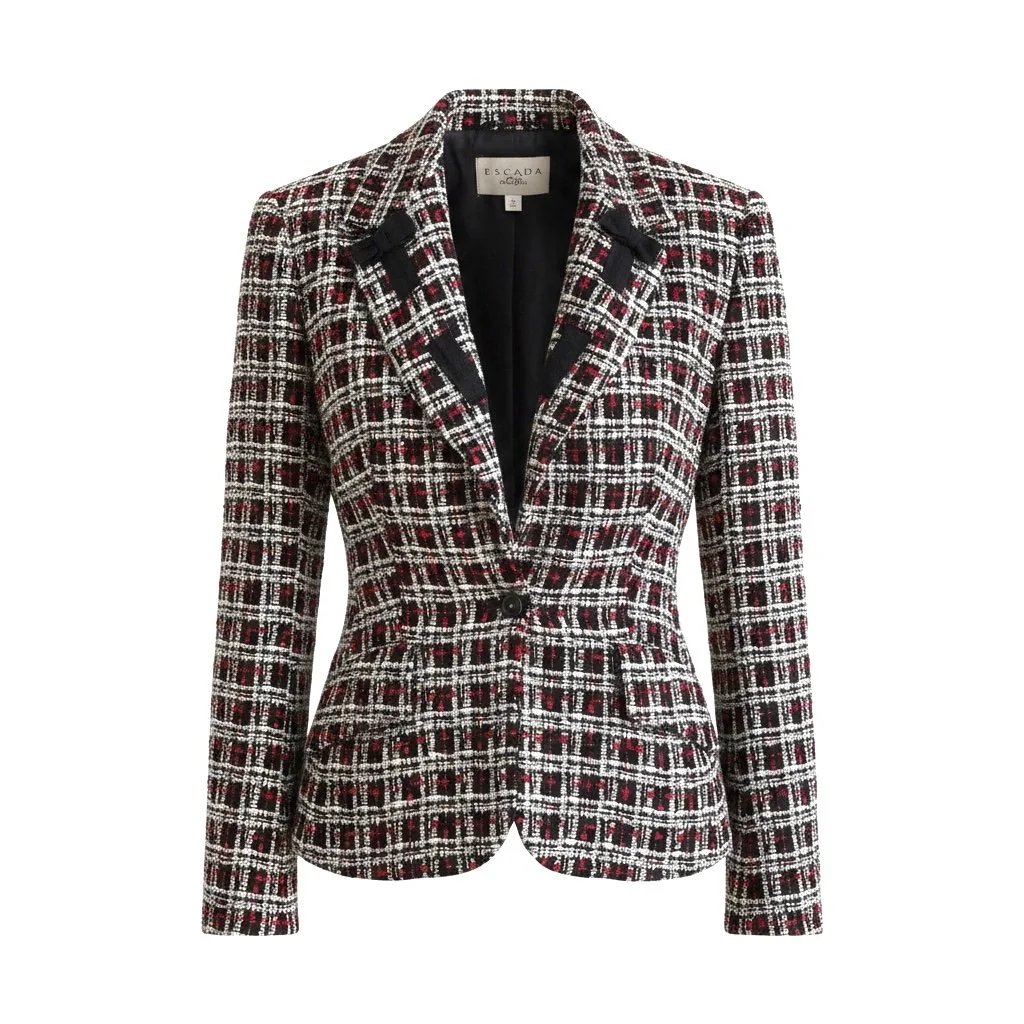 ESCADA Wool Plaid Blazer