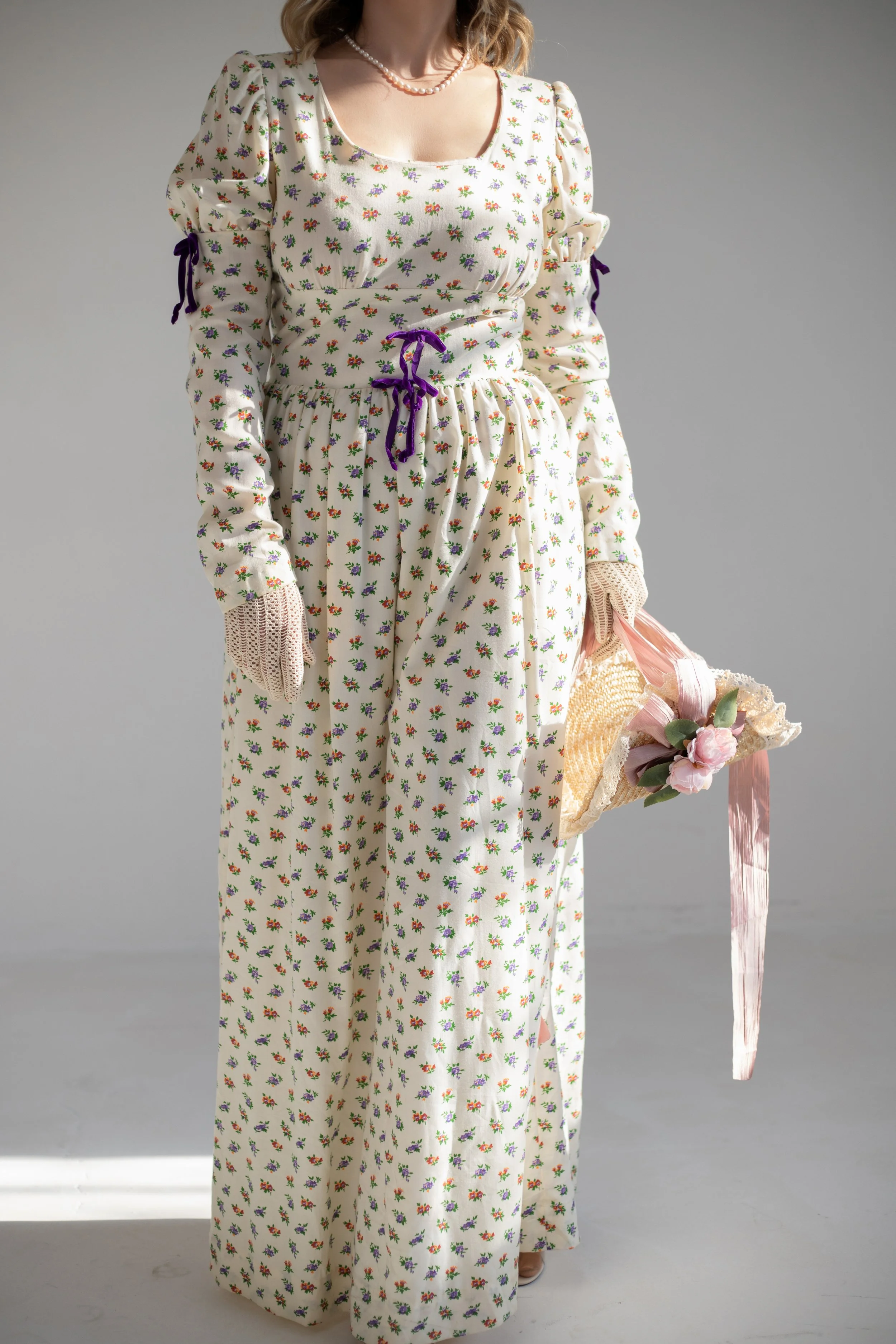 1970s Bohemian Dress- Handmade