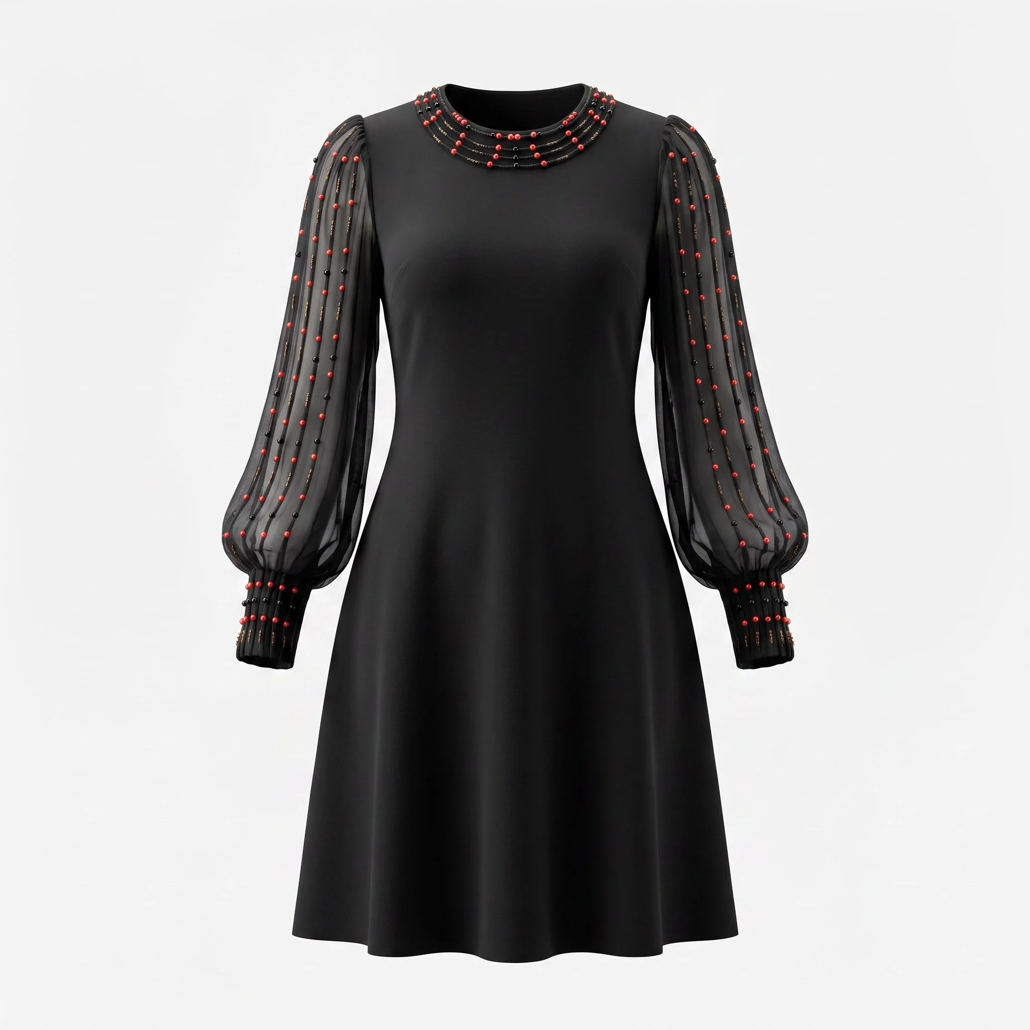 Black Beaded Dress