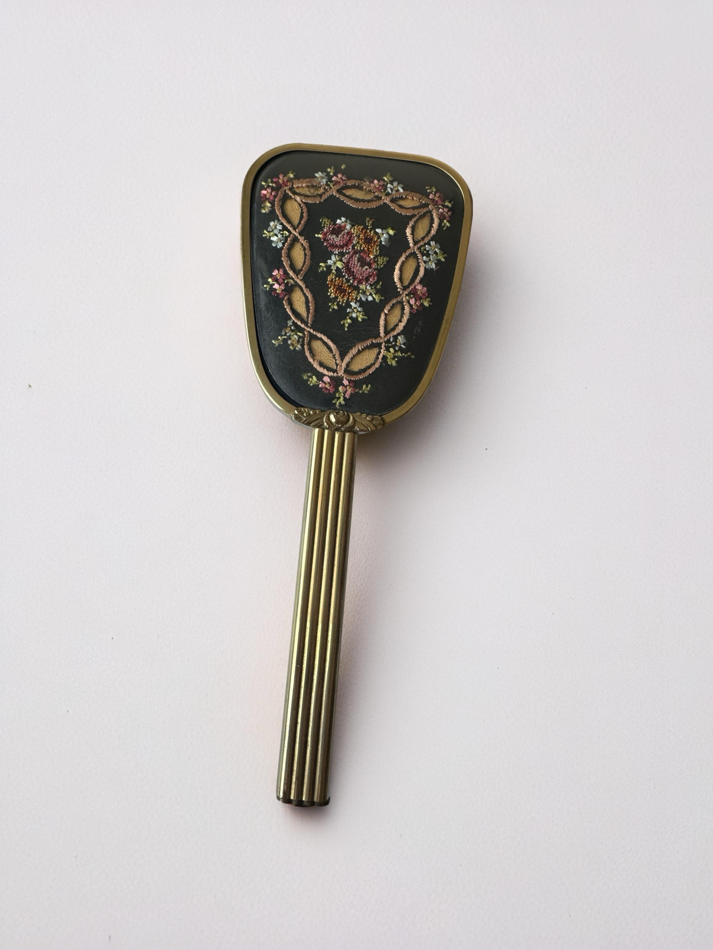 Vintage Petit Point Vanity Hairbrush