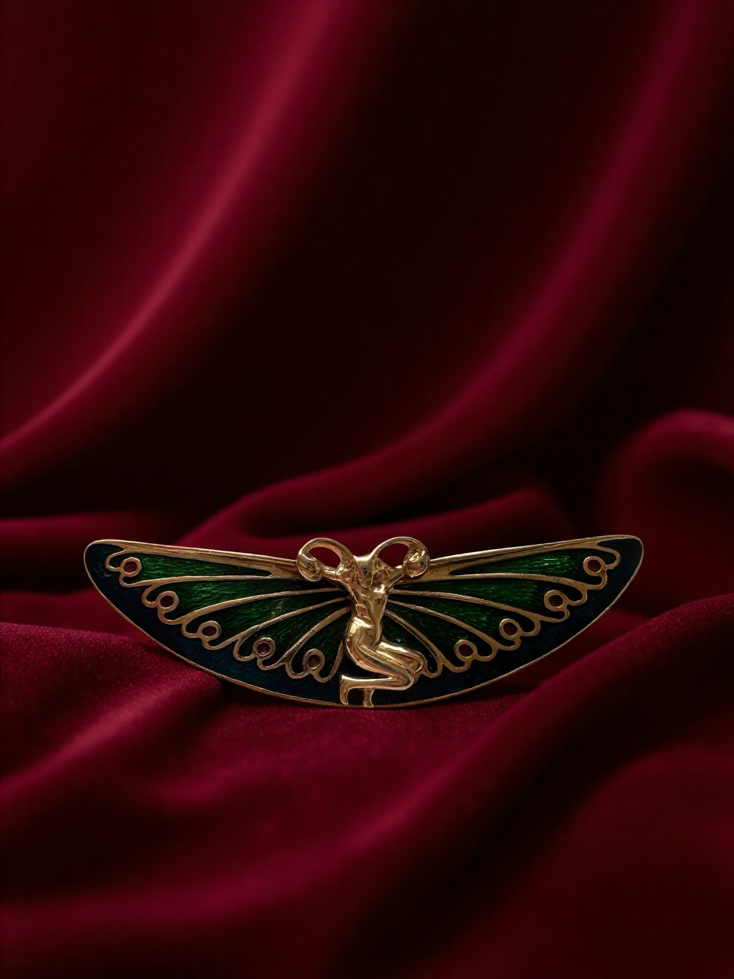 Pierre Lang Art Nouveau  Pin Brooch