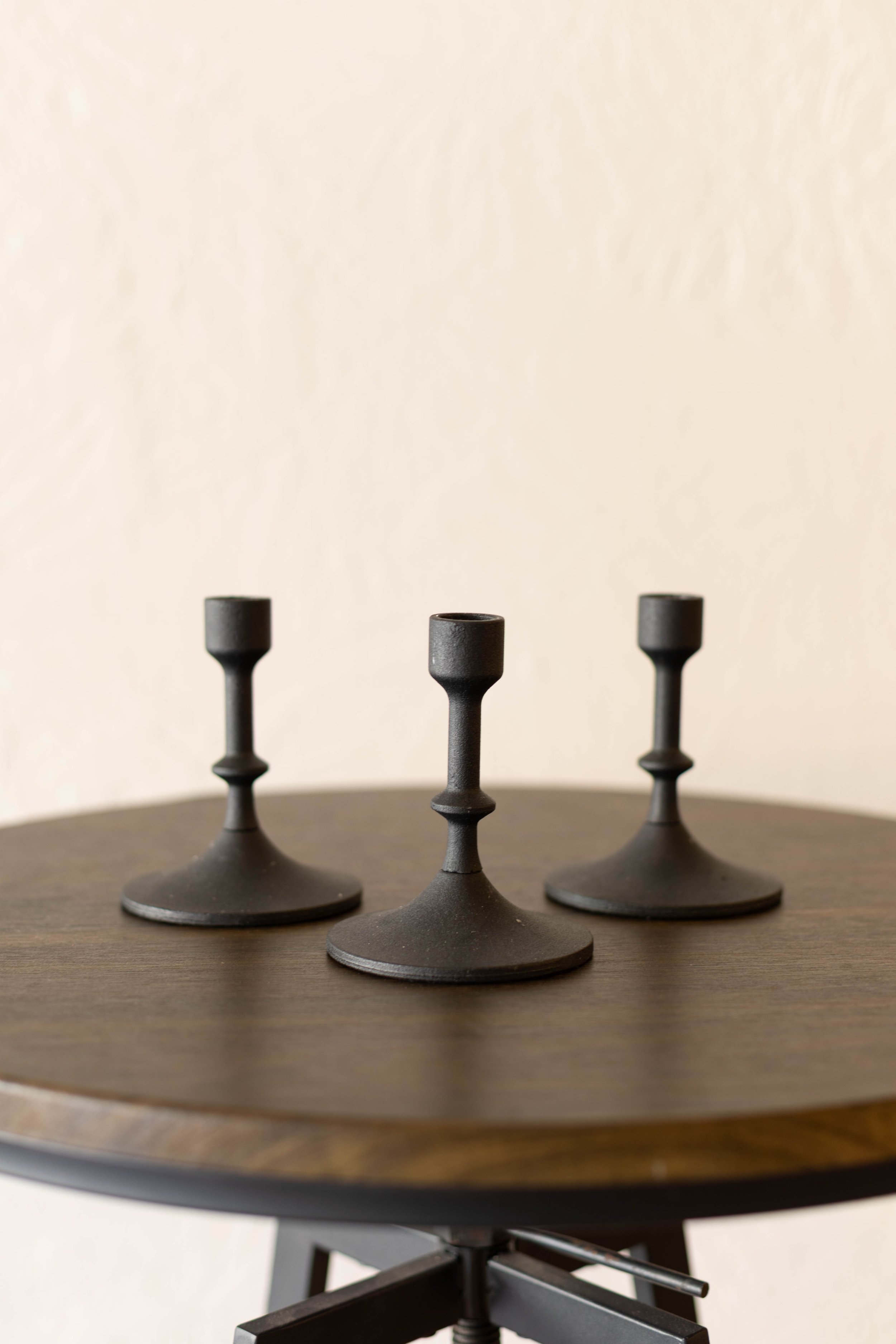 Black Candle Stick Holders