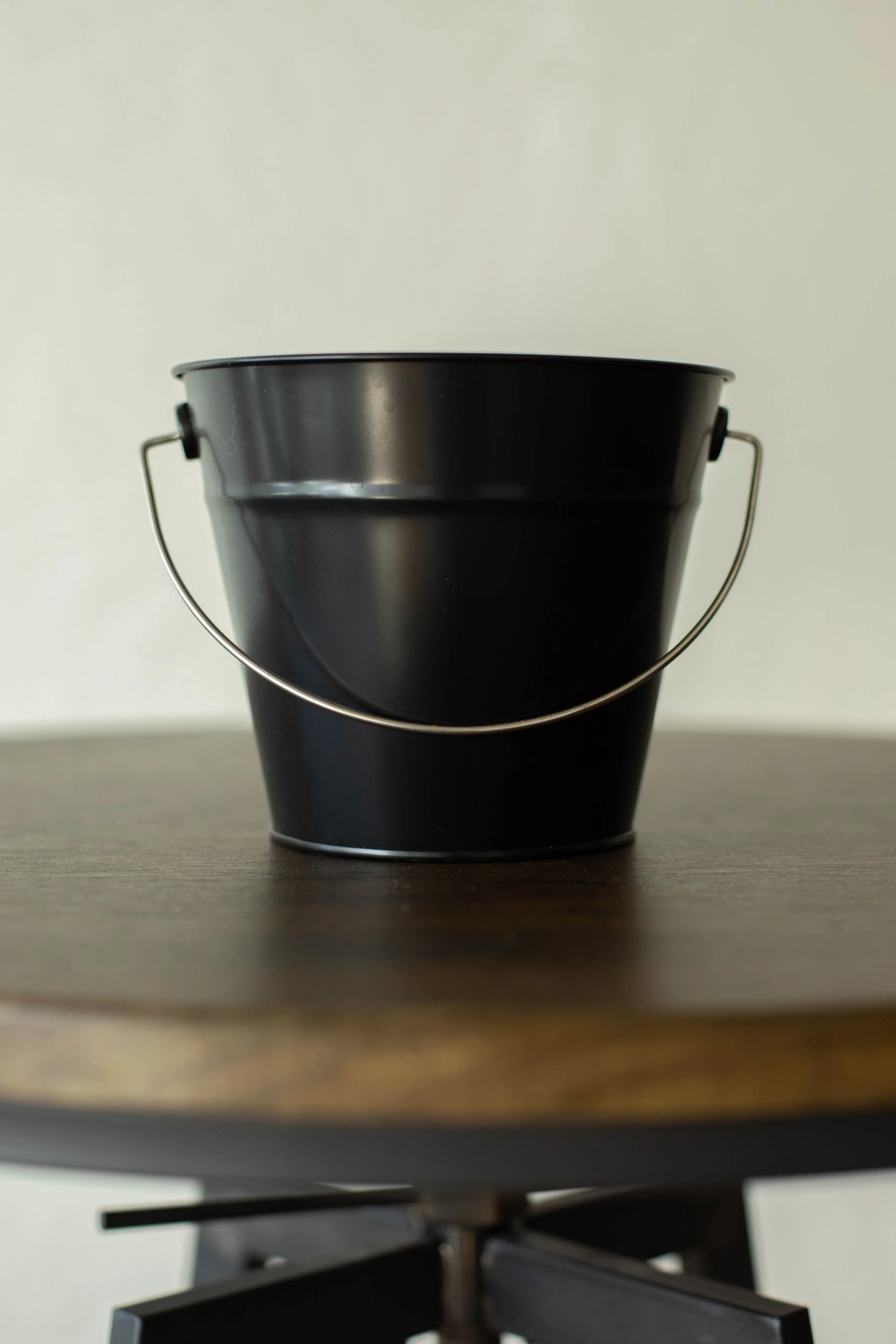 Black Metal Bucket