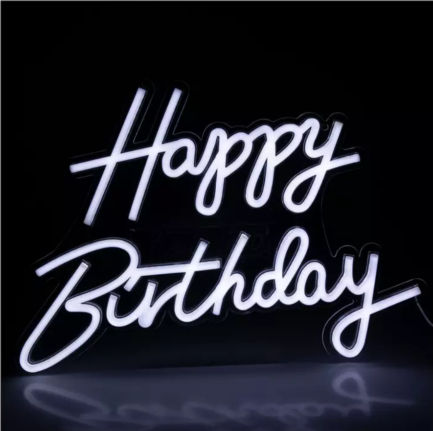 Happy Birthday Neon Sign