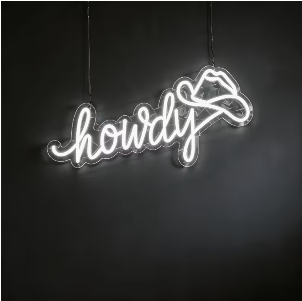 Howdy Neon Sign