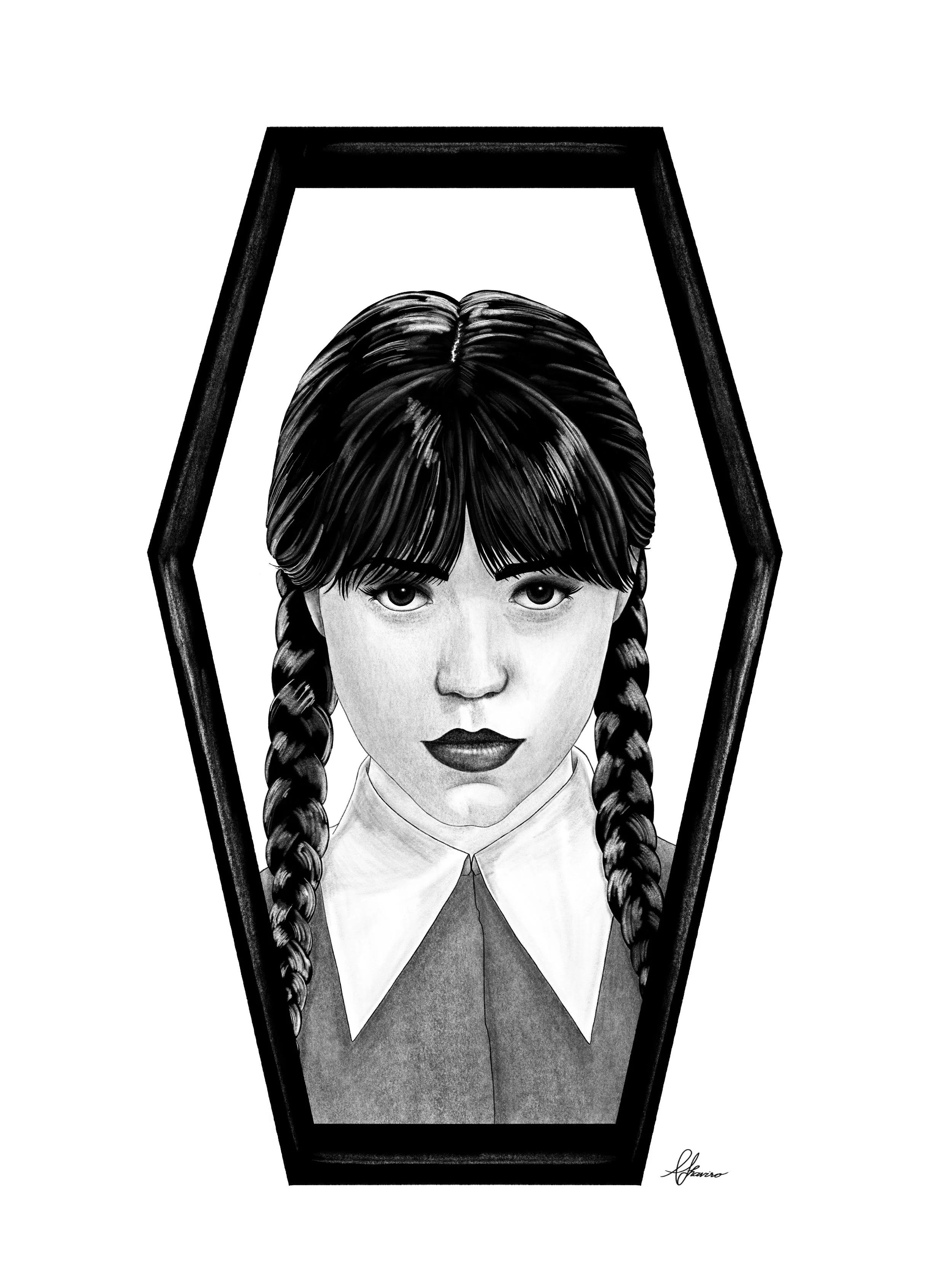 Wednesday Addams Art Print