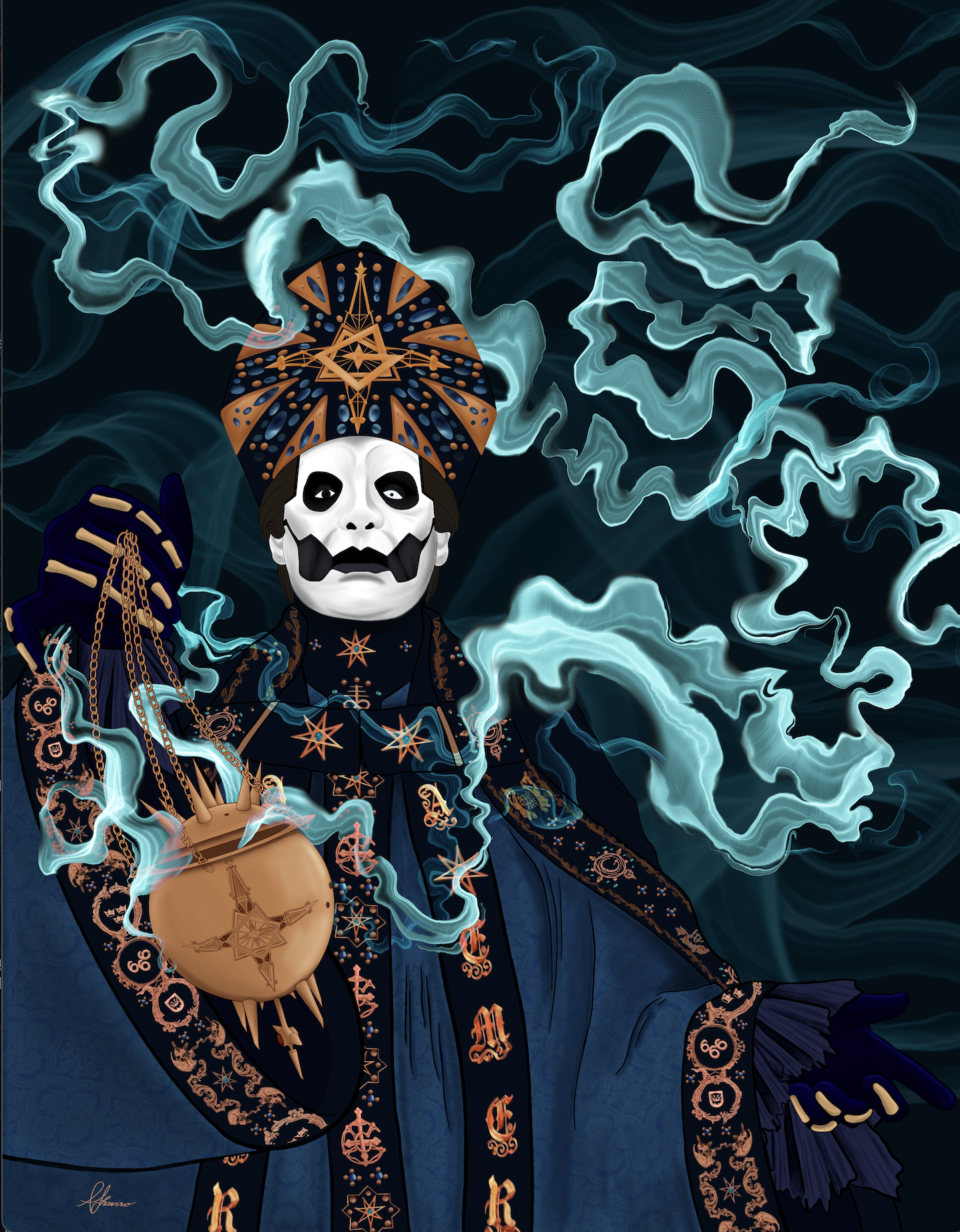 Sighs in Smoke Fine Art Print