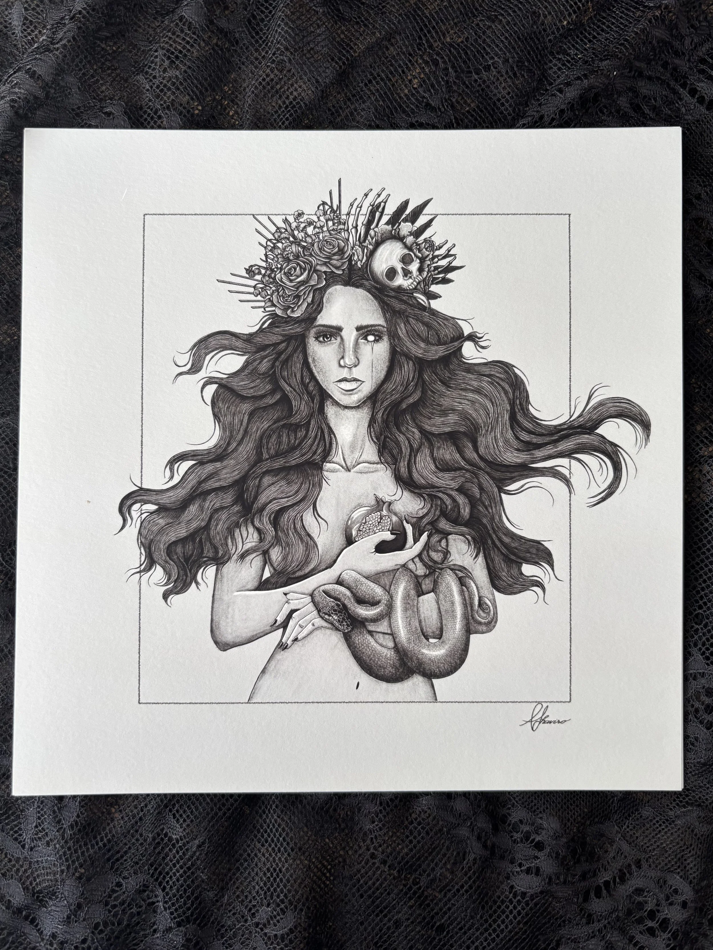 Persephone Goddess Art Print