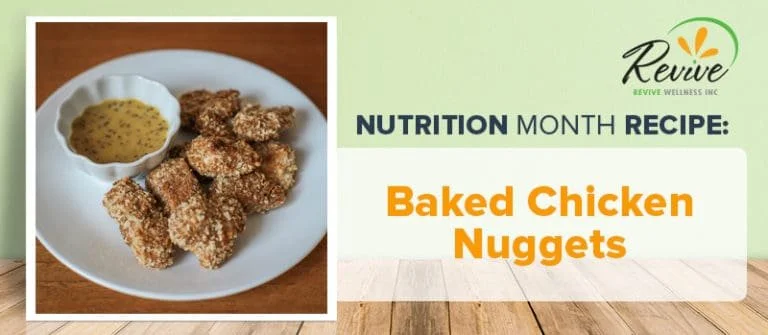 Nutrition Month Recipe: Baked Chicken Nuggets