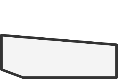 Blank white rectangular sign or board with a gray border.
