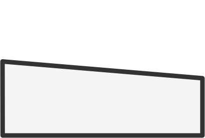 Blank large white digital or projection screen