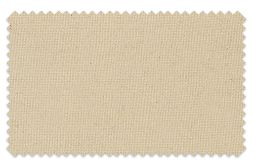 The image shows a blank rectangular piece of beige fabric or cloth with pinked edges.