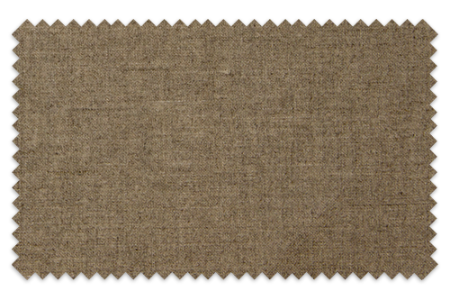 A piece of brown fabric with pinked edges.