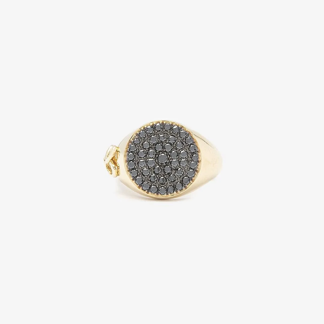 Black Diamonds Chevalier Ring – Elena Donati