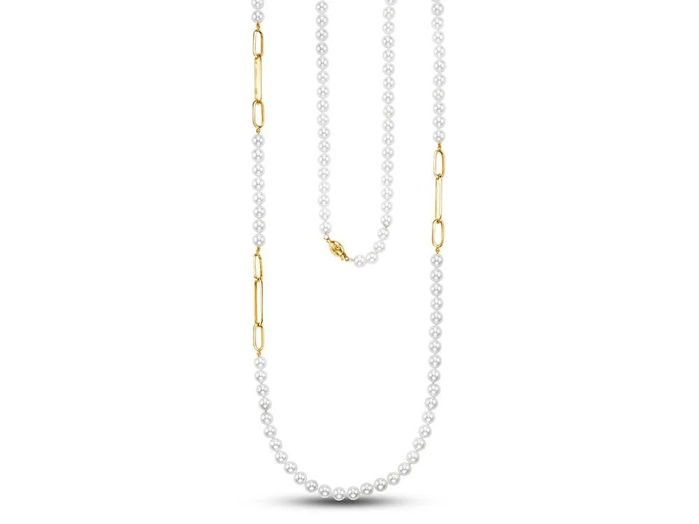 Marisa Pearl & Gold Necklace – Curated Pearls