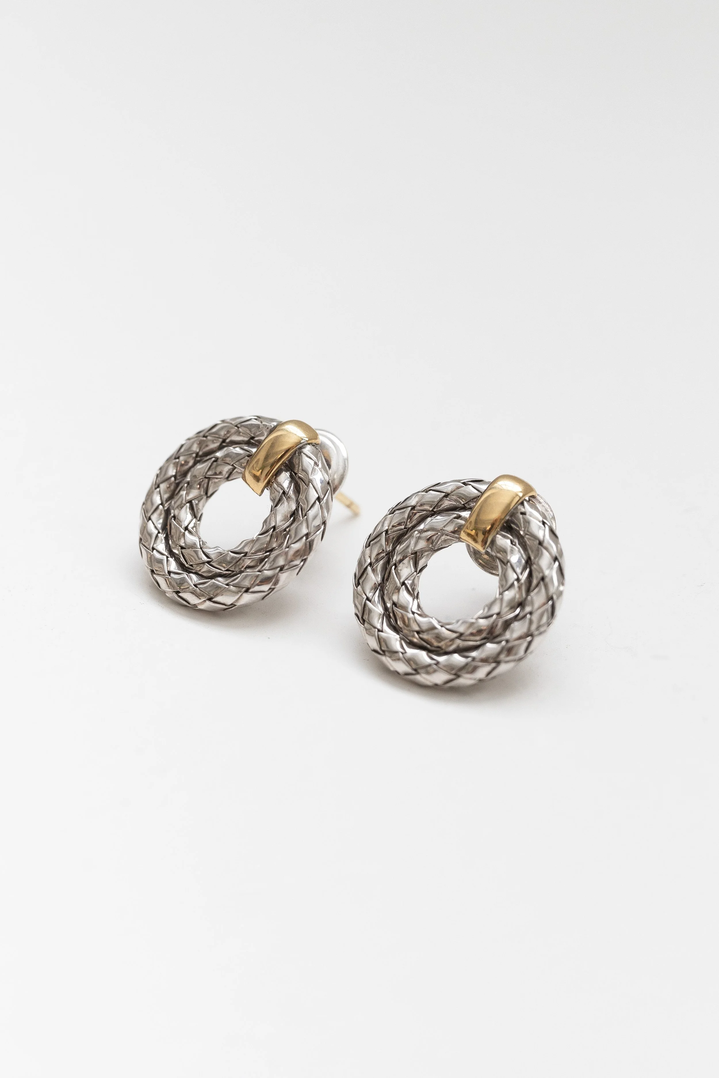 Traversa Button Earrings - Alisa Designs