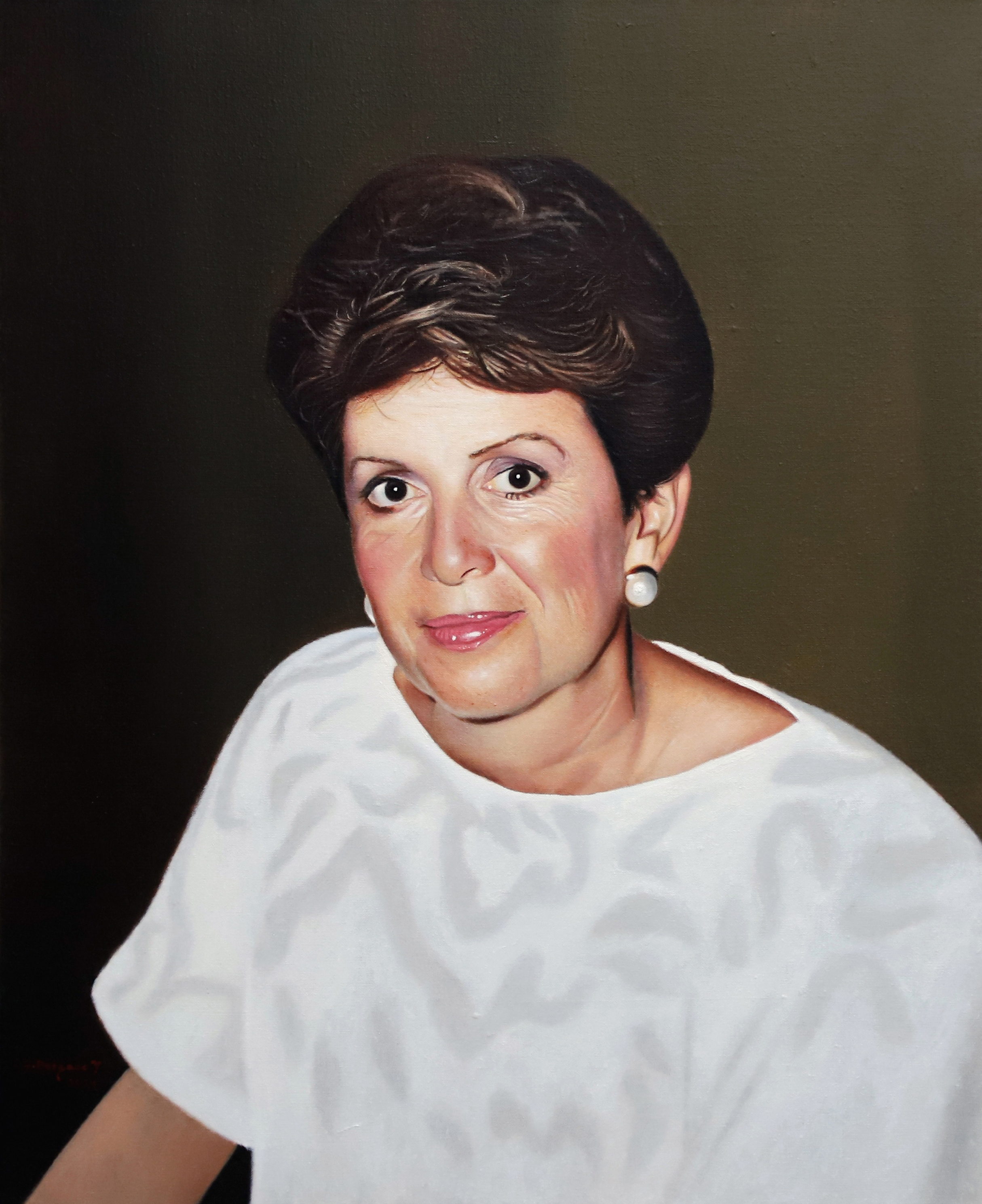 "Portrait of Ana" - 2024. Oil on linen - 28 in (71cm) x 23 in (58cm).