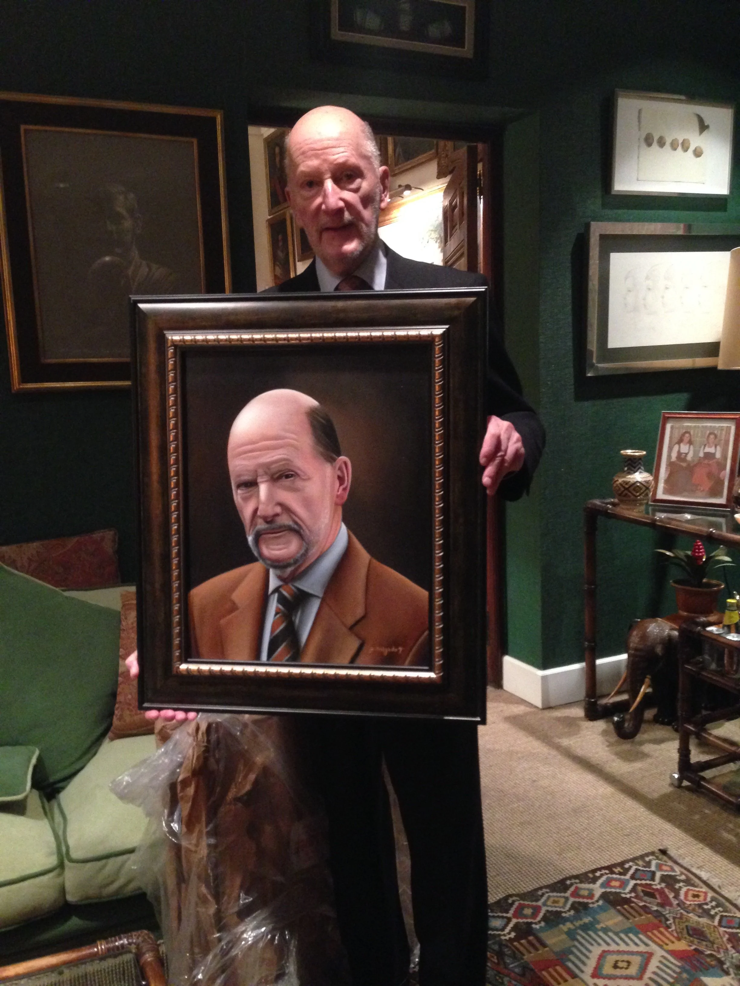 Portrait painting of H.M. King Simeon II of Bulgaria.