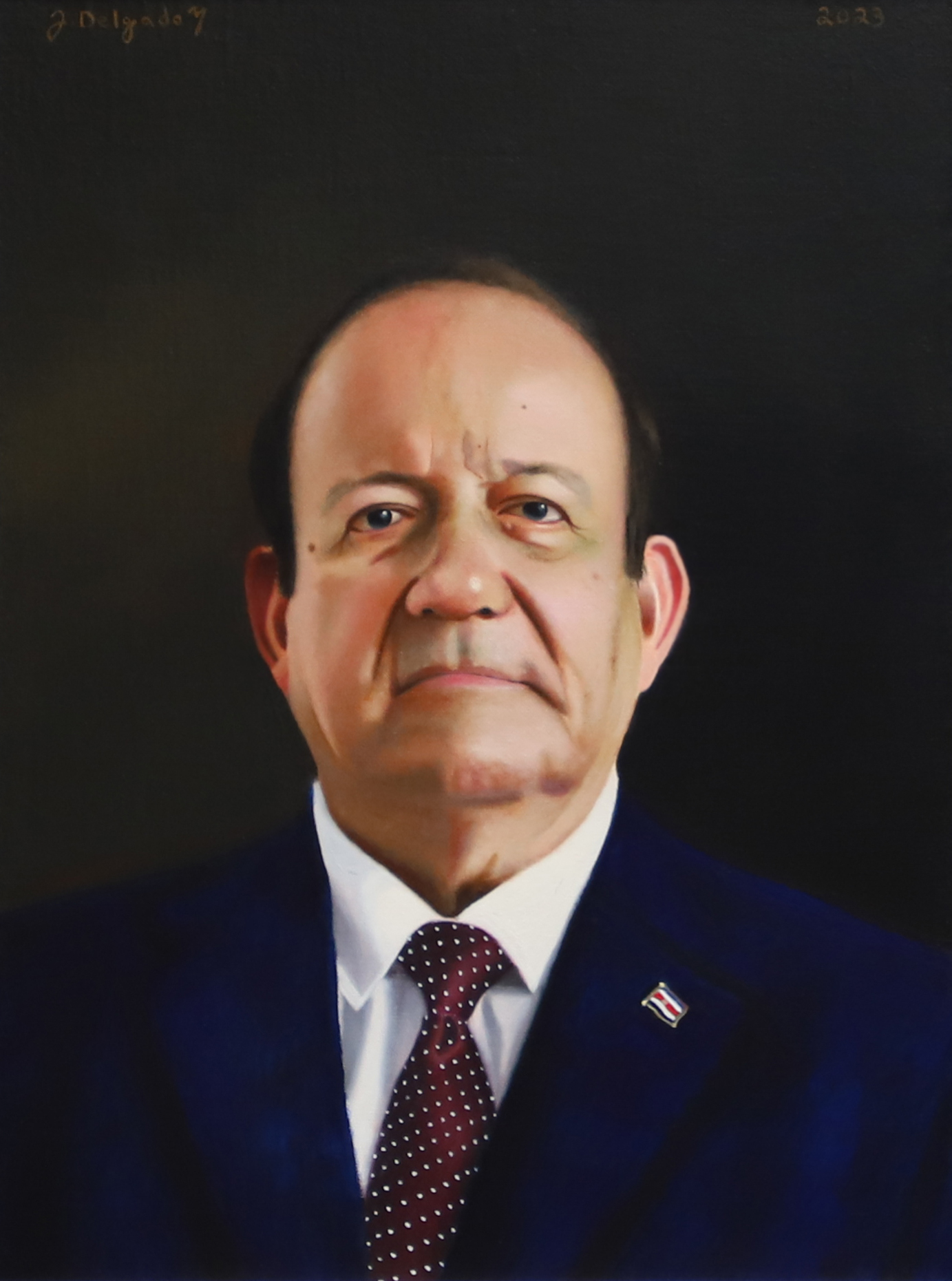 "Portrait of my Father" - 2023. Oil on linen - 16 in (40 cm) x 12 in (30 cm)