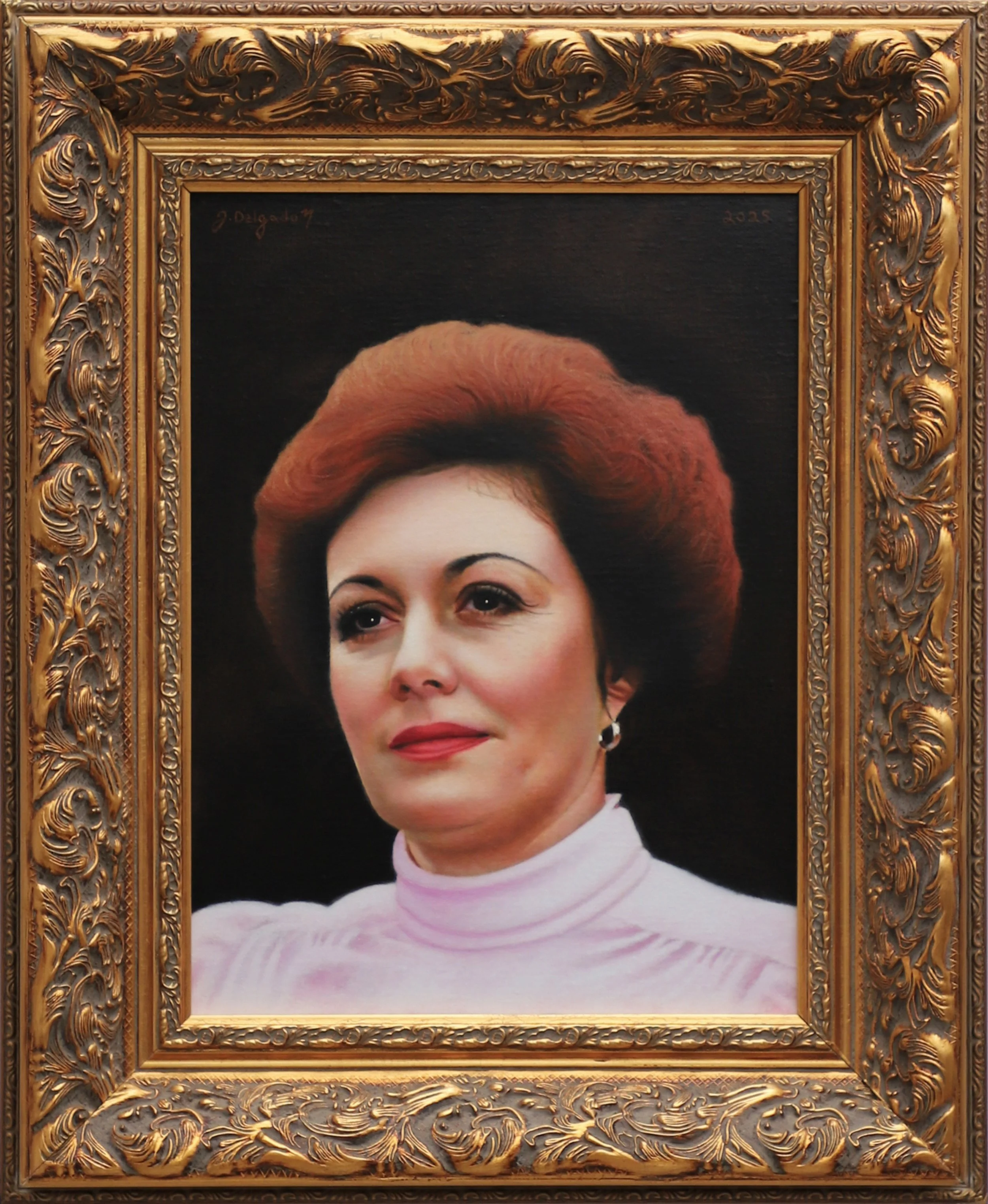 "Portrait of my Grandmother" - 2025. Oil on linen - 16 in (40 cm) x 12 in (30 cm)