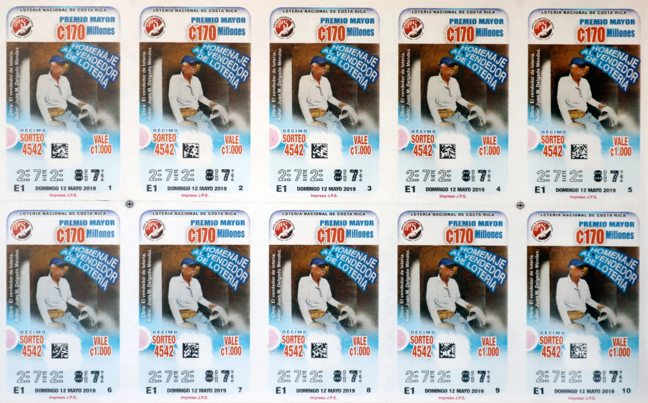 On May 12, 2019, the President of the Social Protection Board, Mrs. Esmeralda Britton, presented an enlarged and framed copy of a Tenth of the National Lottery draw to me. The face of the lottery depicts the phrase: “Tribute to the Lottery Seller” wh