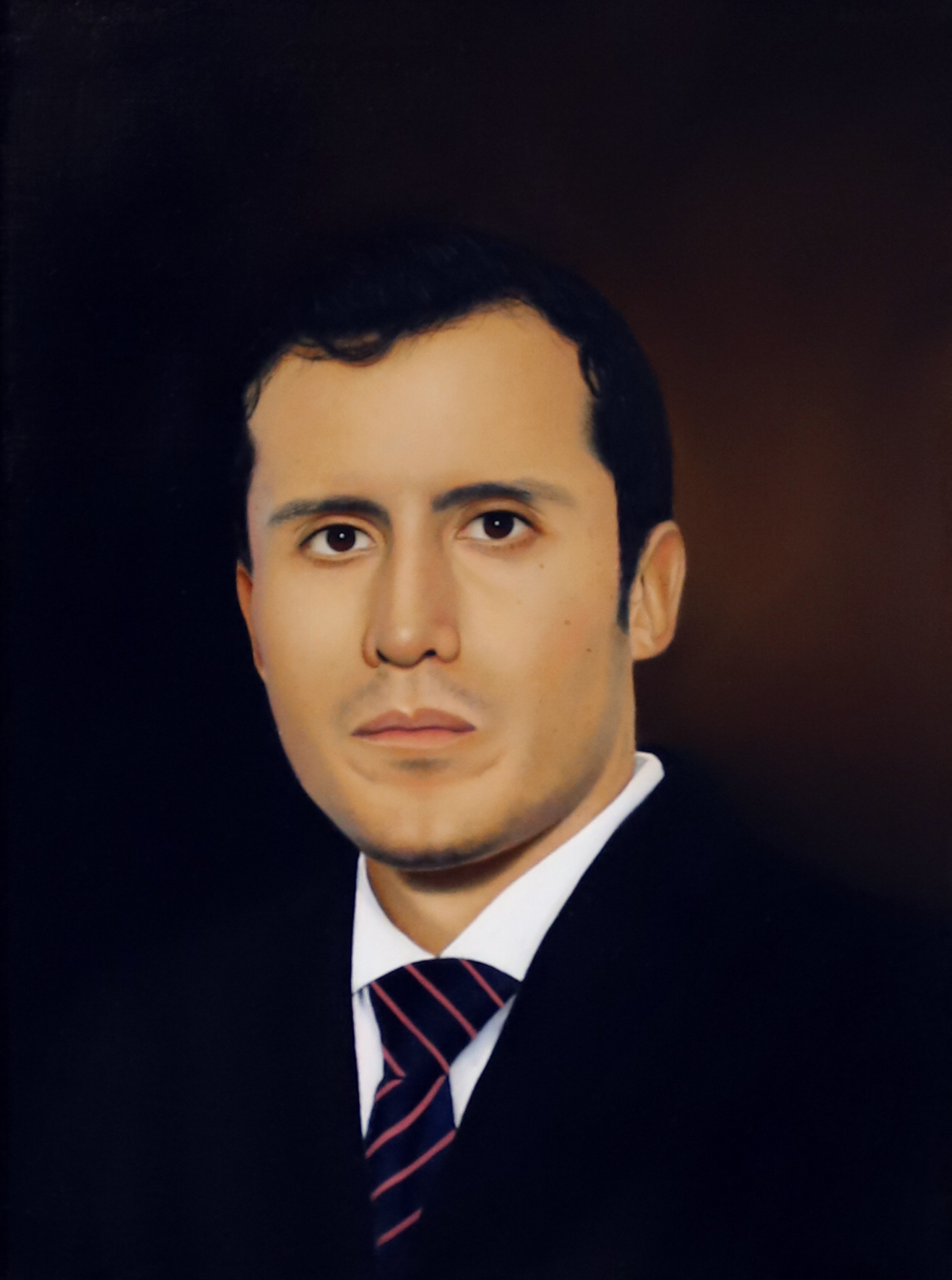 "Portrait of my Brother" - 2020. Oil on linen - 16 in (40 cm) x 12 in (30 cm)