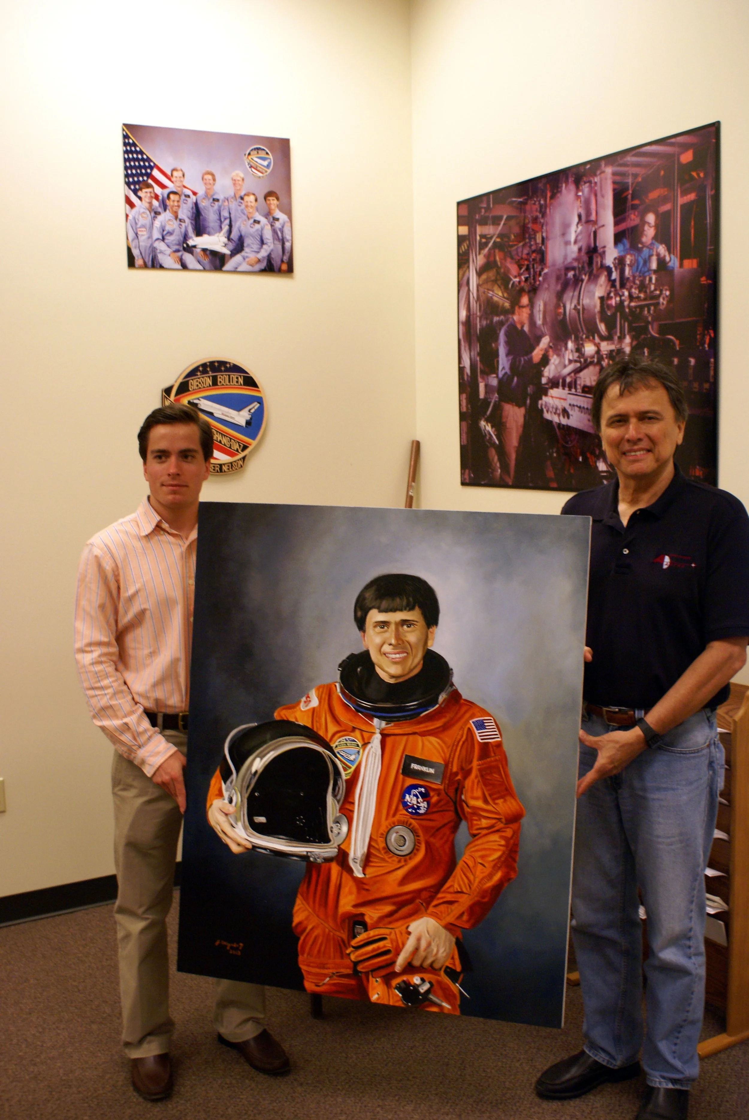 Portrait painting of Dr. Franklin Chang-Díaz.