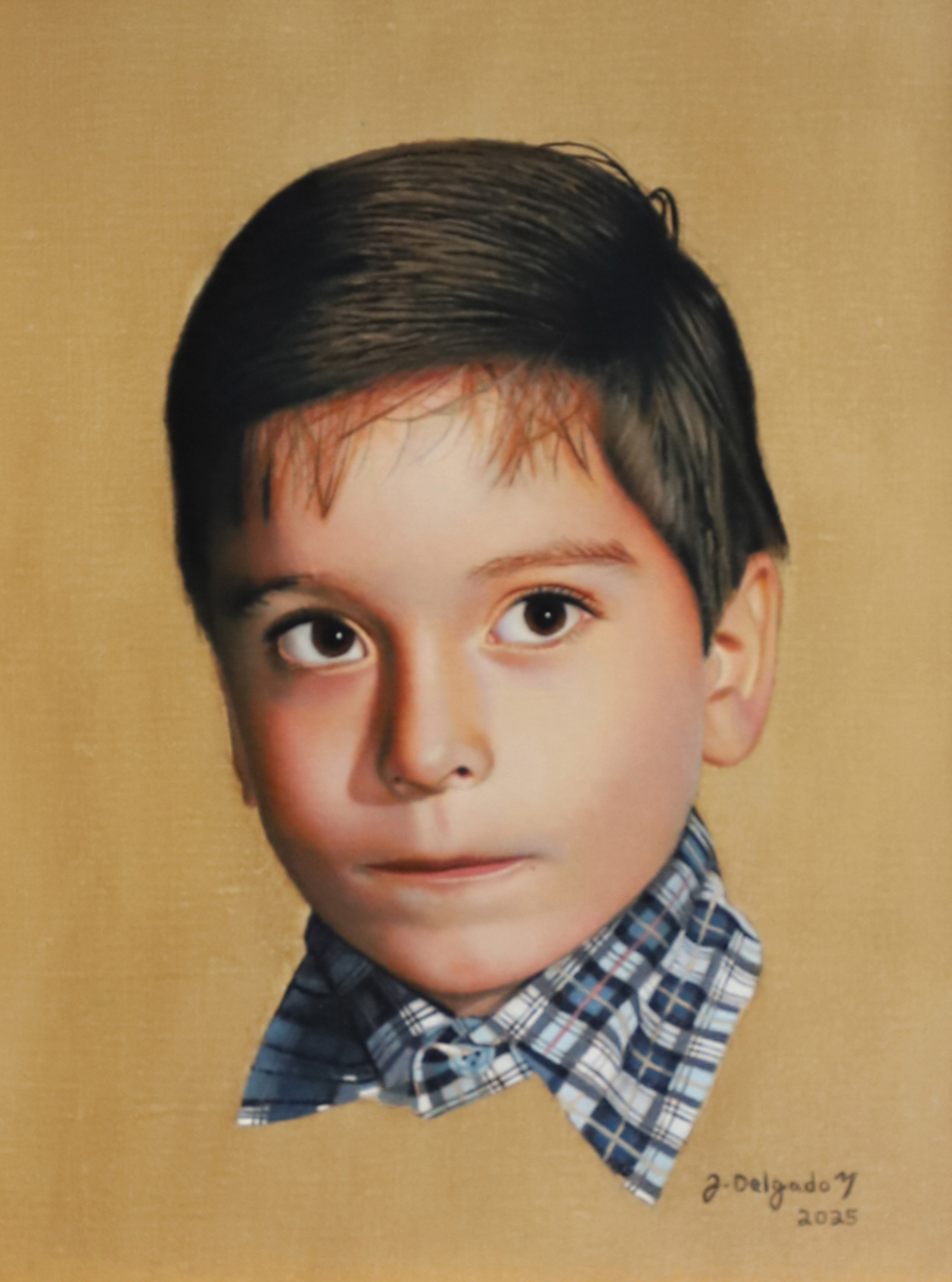 "Self-Portrait" - 2025. Oil on linen - 16 in (40 cm) x 12 in (30 cm)