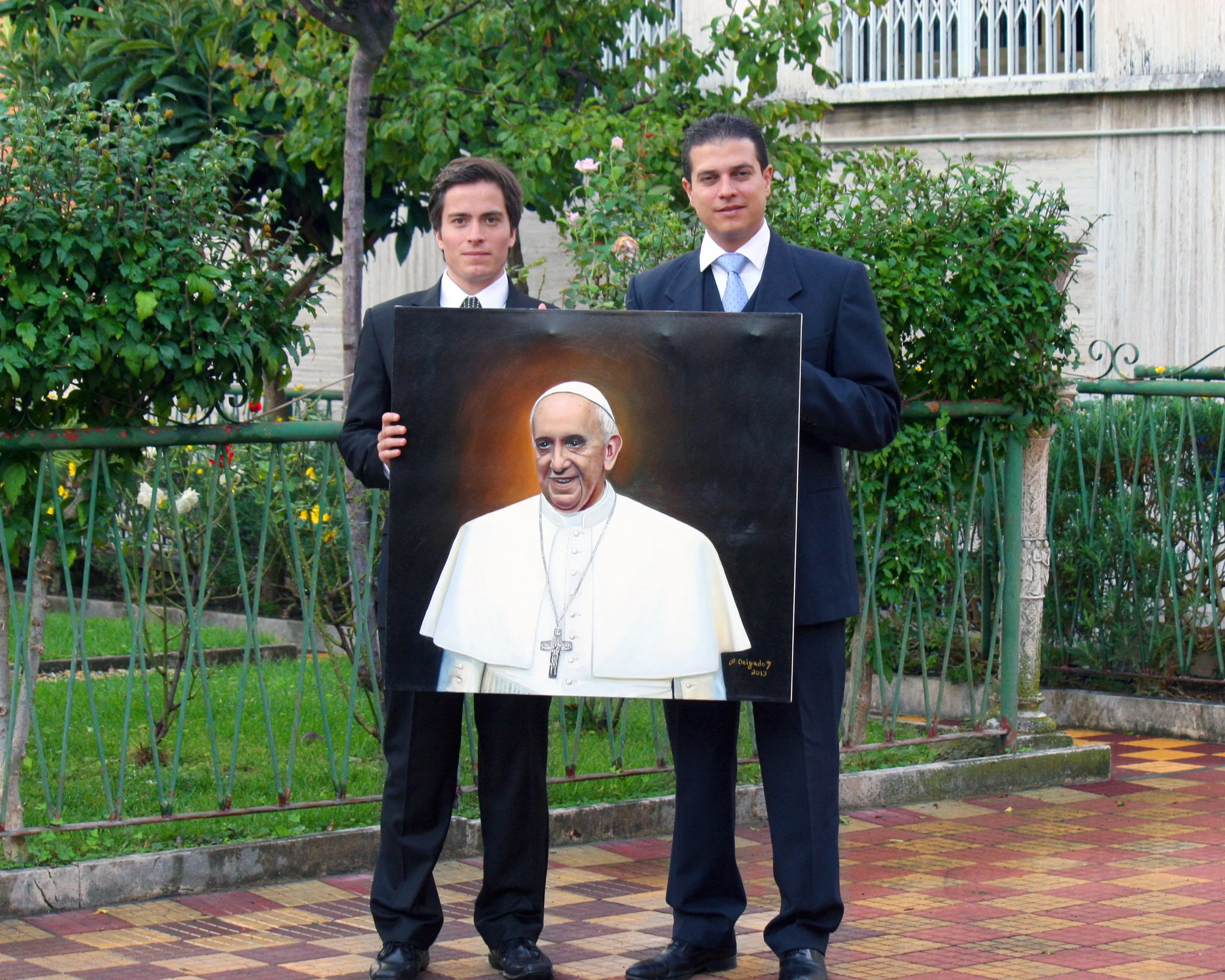 With H.E. Fernando Sanchez, Ambassador of the Republic of Costa Rica to the Holy See.