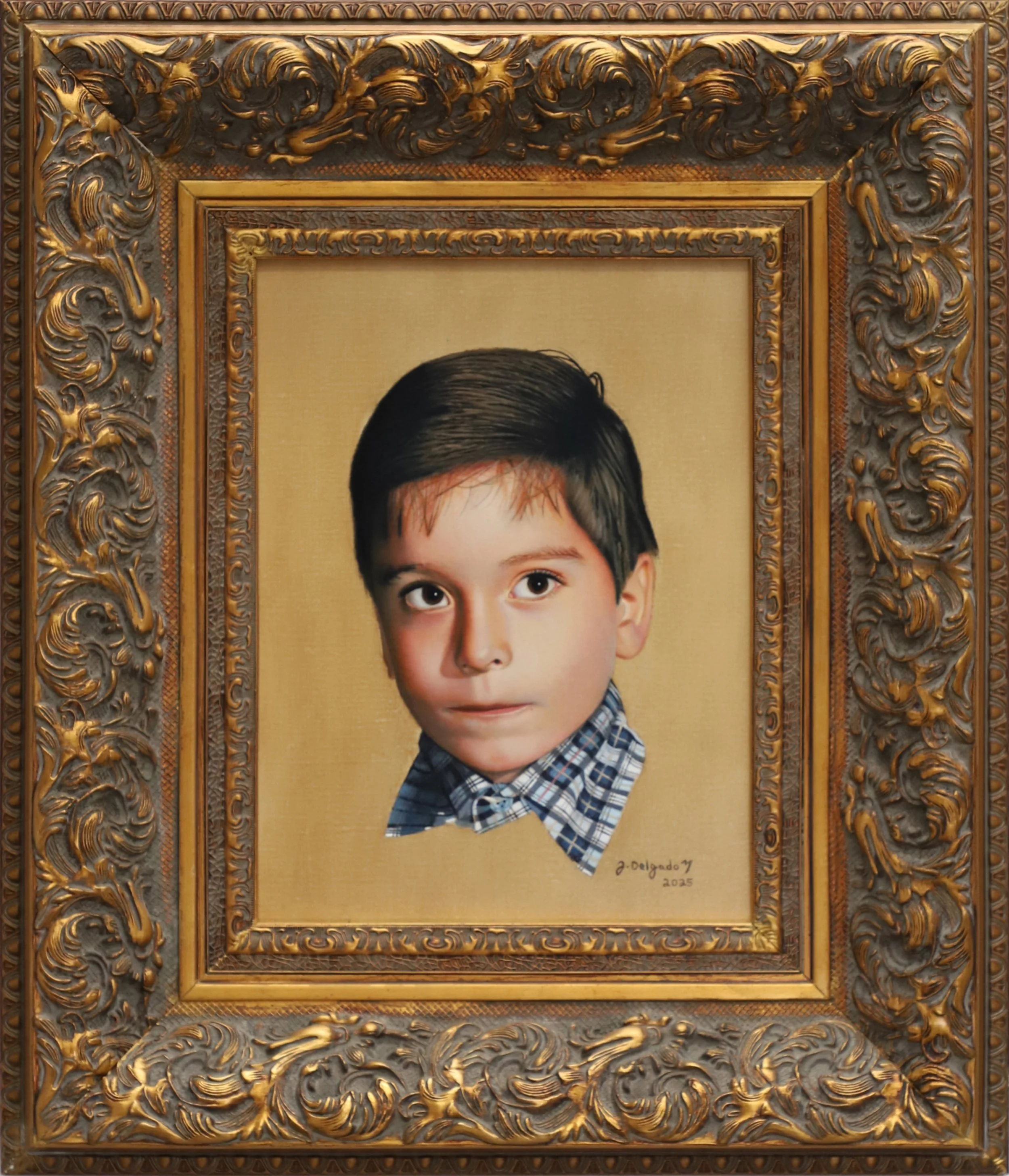 "Self-Portrait" - 2025. Oil on linen - 16 in (40 cm) x 12 in (30 cm)