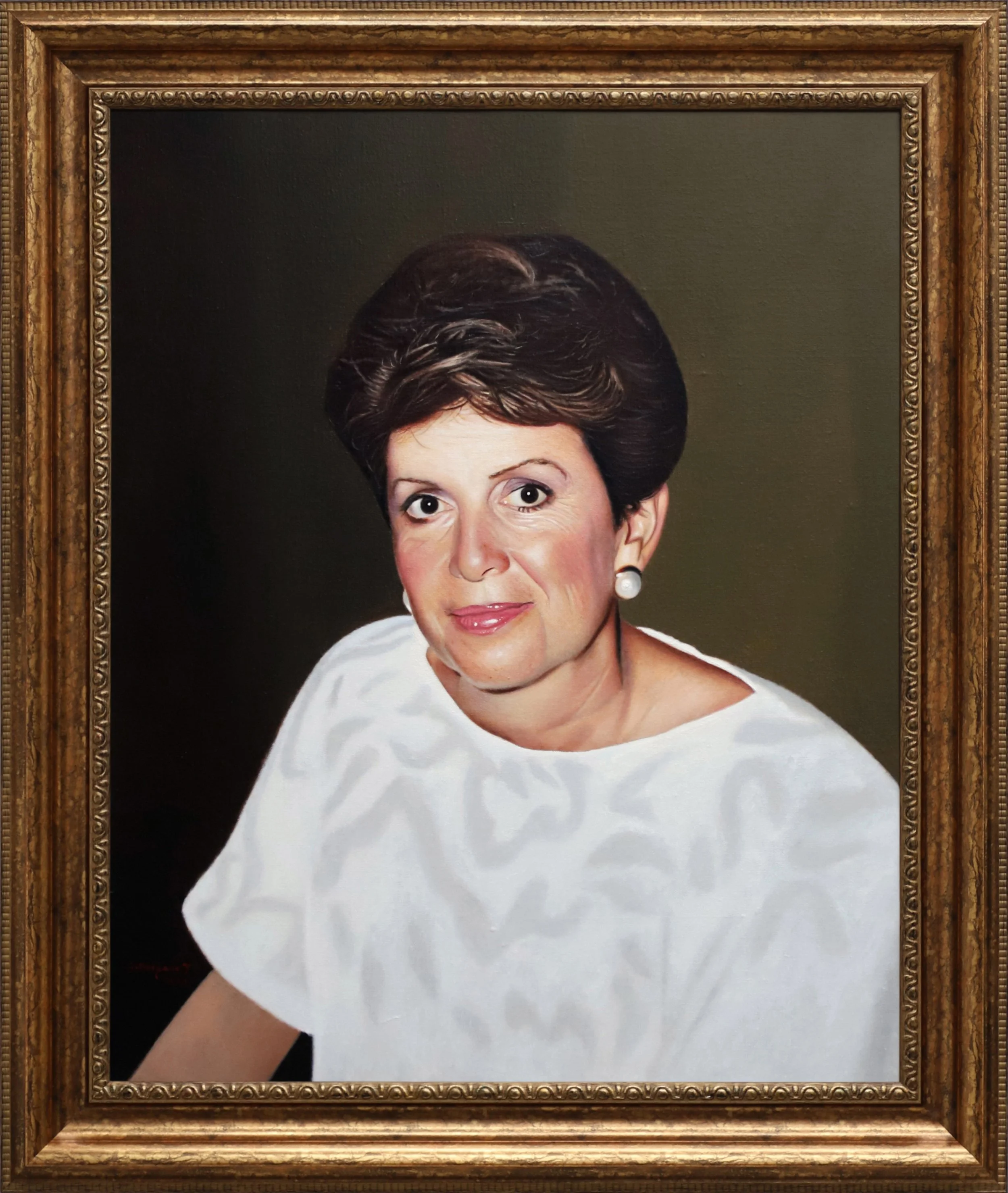 "Portrait of Ana" - 2024. Oil on linen - 28 in (71cm) x 23 in (58cm).