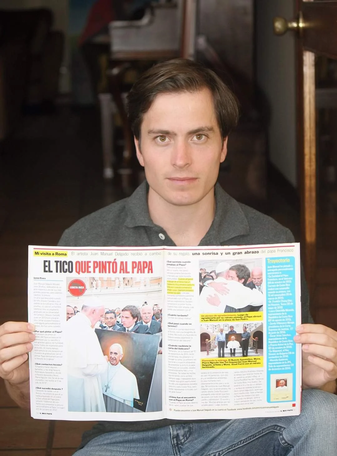 “The Costa Rican Who Painted the Pope” Il MioPapa, Grupo Cerca Magazine, San José, Costa Rica.