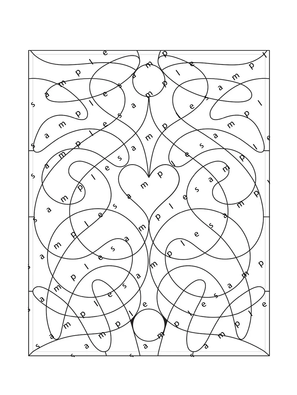 The Heart Space Digital Pattern