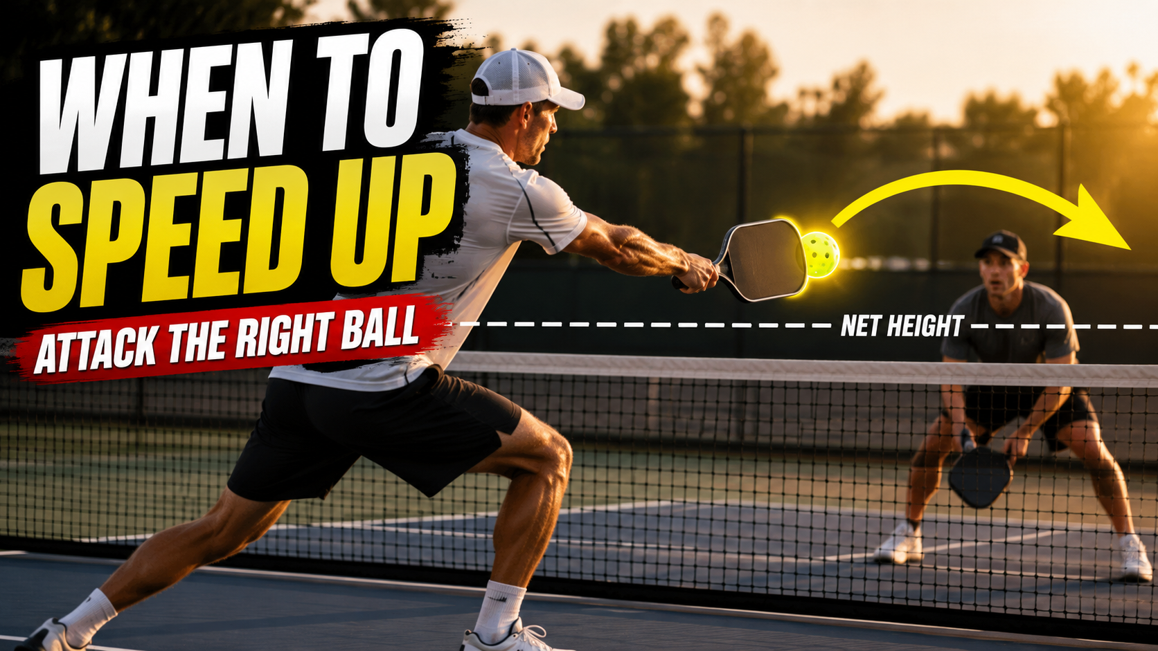 When to Speed Up in Pickleball: How to Attack the Right Ball Every Time