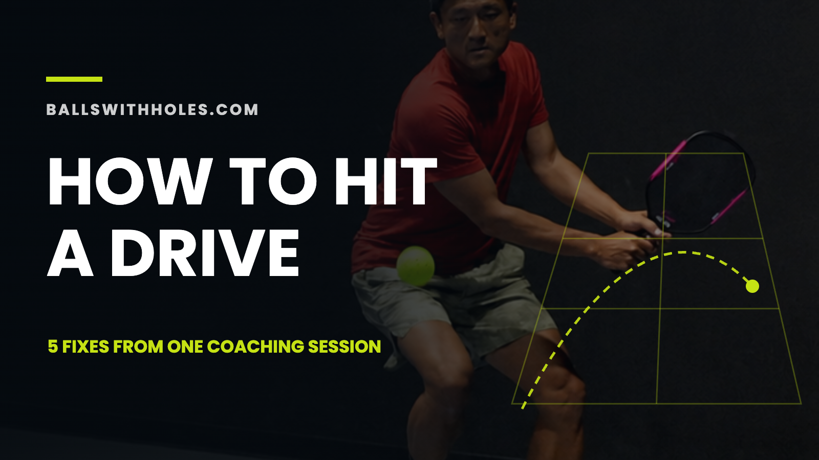 How to Hit a Drive in Pickleball: 5 Fixes From a Real Coaching Session