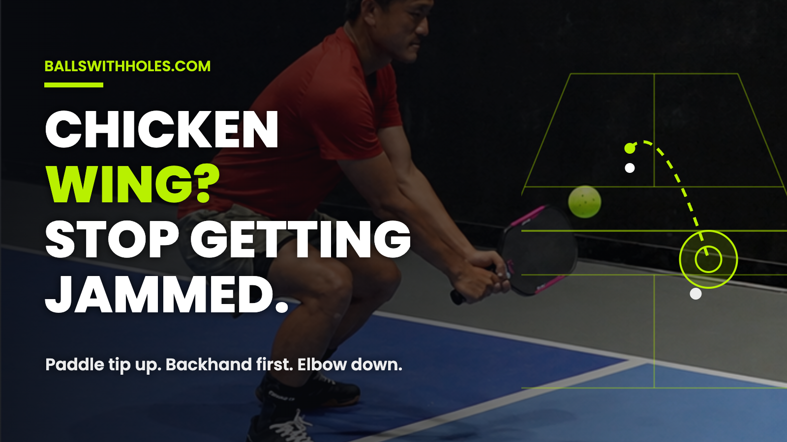 Chicken Wing in Pickleball: How to Stop Getting Jammed
